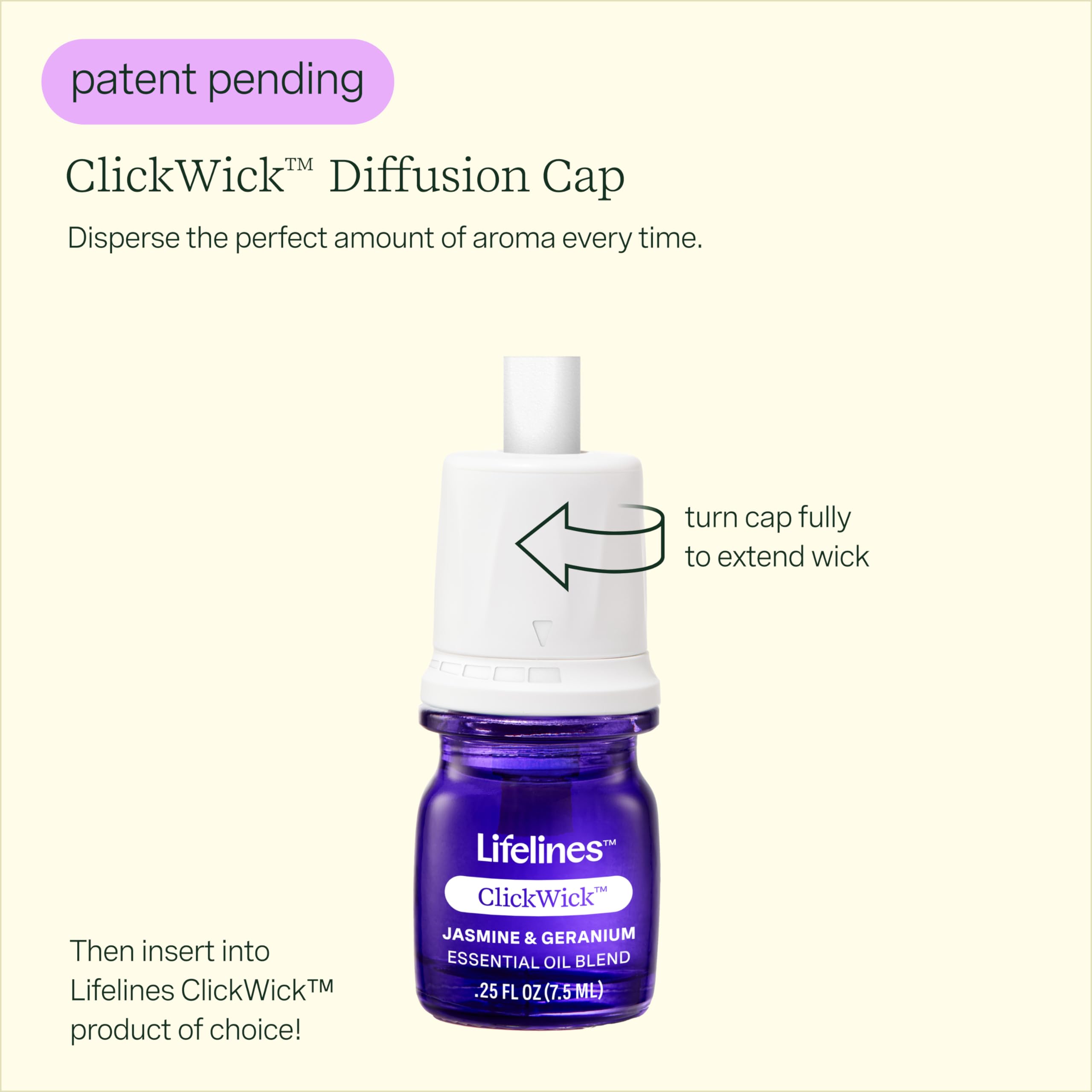 Lifelines ClickWick Essential Oil Blend 2-Pack: in Bloom and Citrus Grove, for Lifelines ClickWick Essential LifelinesAu supplements