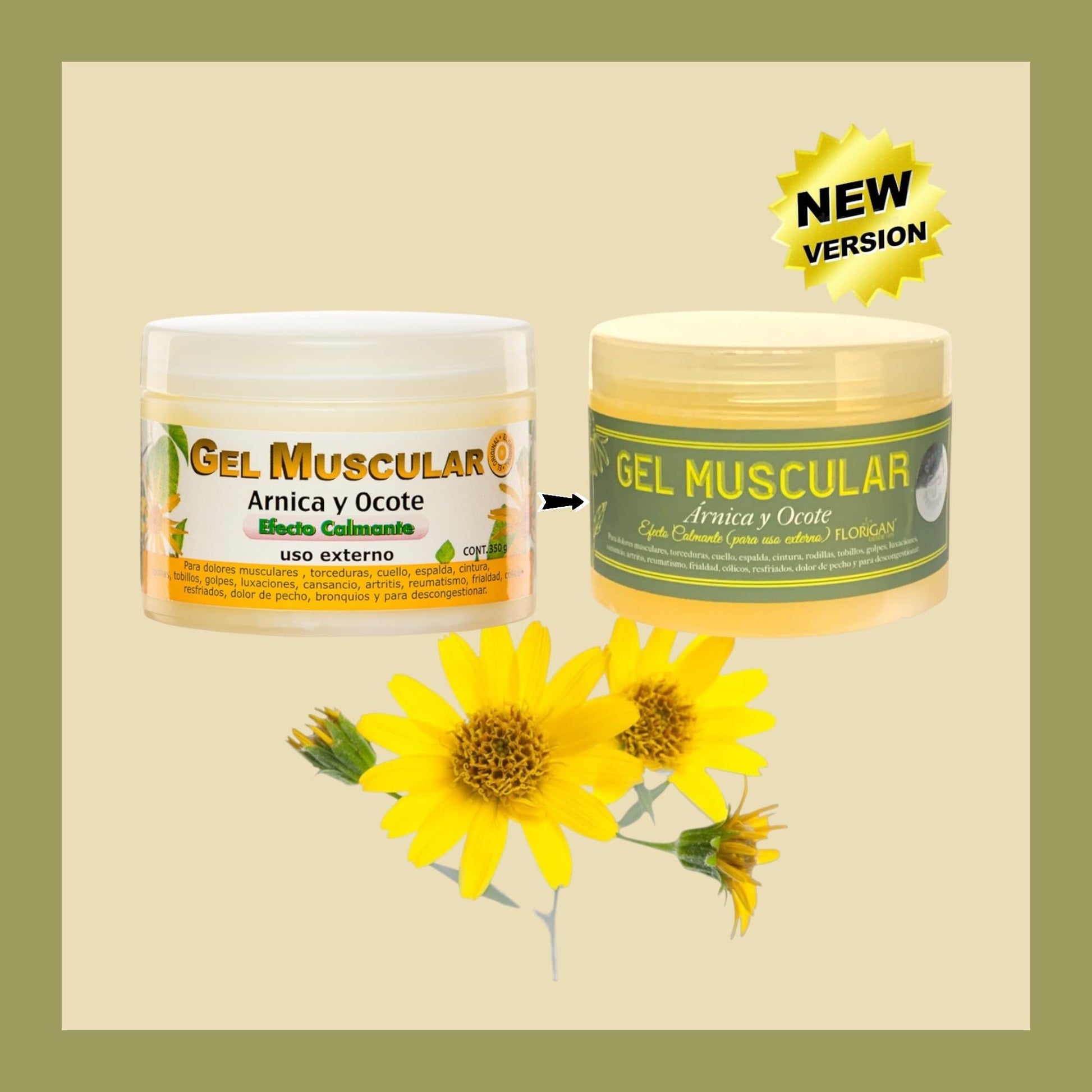 Arnica and Ocote Muscle Gel 350grs. FloriganAu supplements