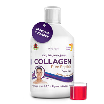 Swedish Nutra Liquid Bovine Collagen - Pack of 500ml, 20 Day Supply | Sugar Free Berry Flavour Swedish NutraAu supplements