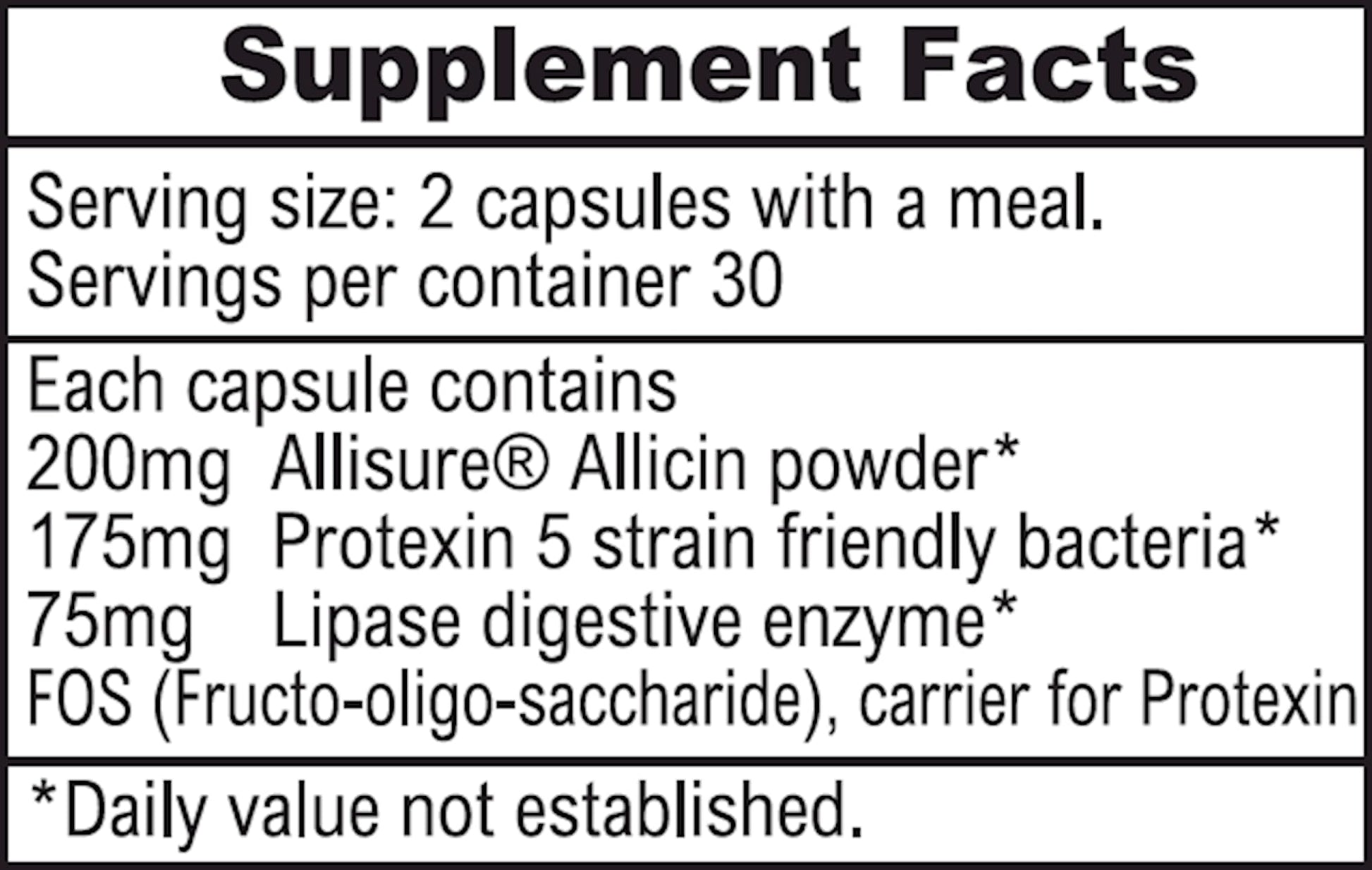 ALLIMAX Pre Pro - 60 Caps. Stabilized allicin Plus prebiotics, probiotics and Digestive enzymes. ALLIMAXAu supplements