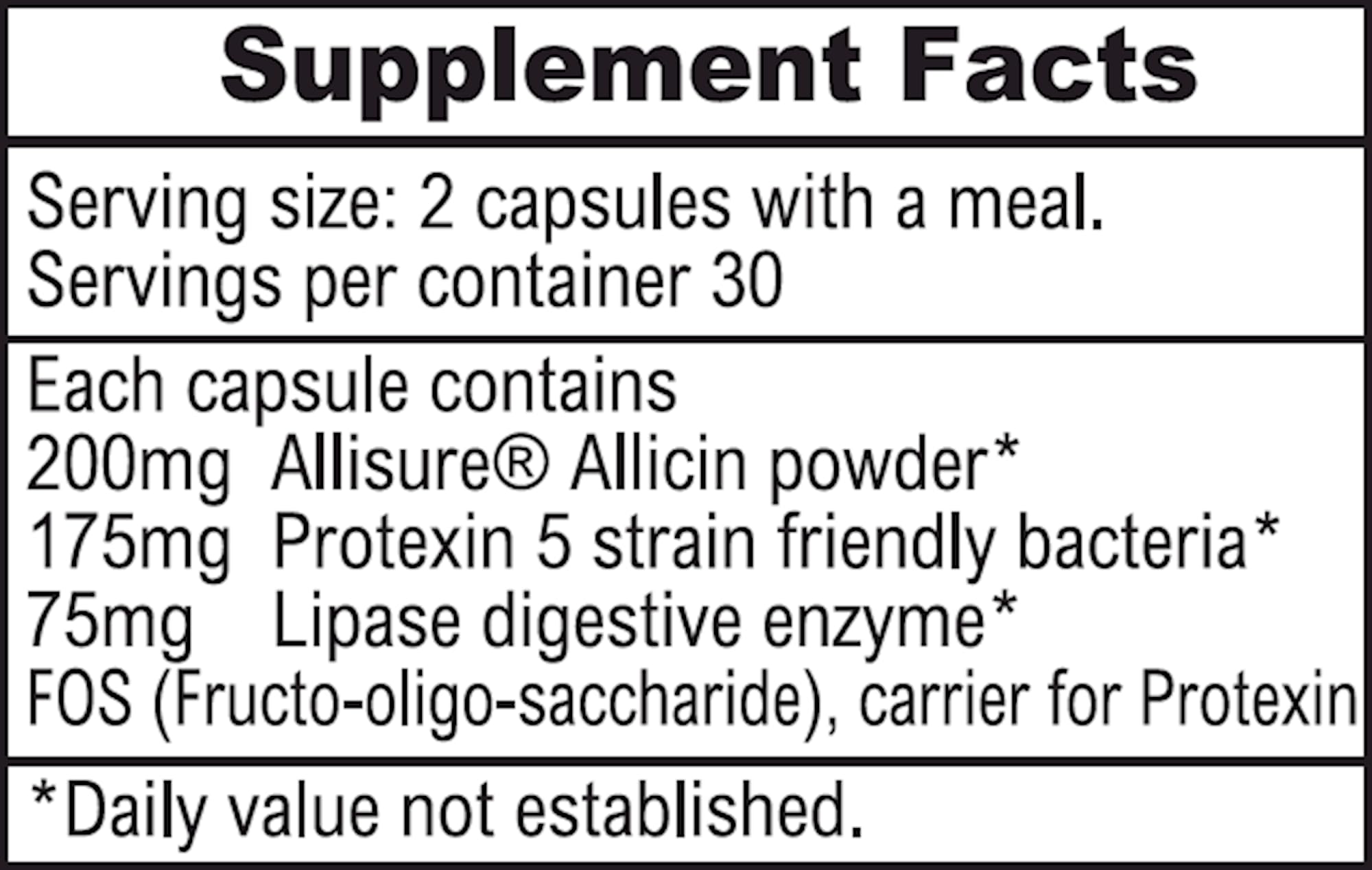 ALLIMAX Pre Pro - 60 Caps. Stabilized allicin Plus prebiotics, probiotics and Digestive enzymes. ALLIMAXAu supplements