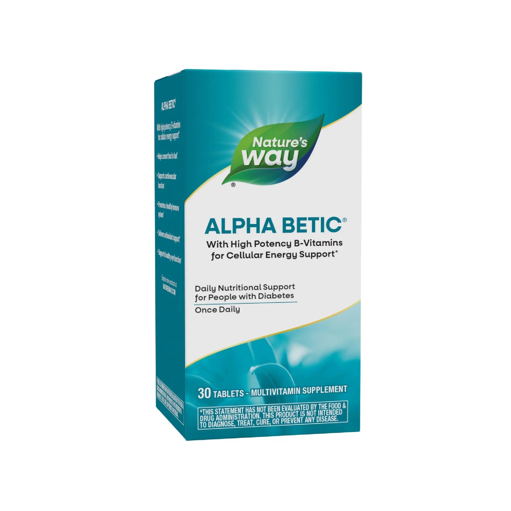 Nature's Way alpha betic, Diabetic Multivitamin for Daily Nutritional Support, with B-Vitamins for Energy Metabolism Support Nature's WayAu supplements