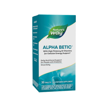 Nature's Way alpha betic, Diabetic Multivitamin for Daily Nutritional Support, with B-Vitamins for Energy Metabolism Support Nature's WayAu supplements
