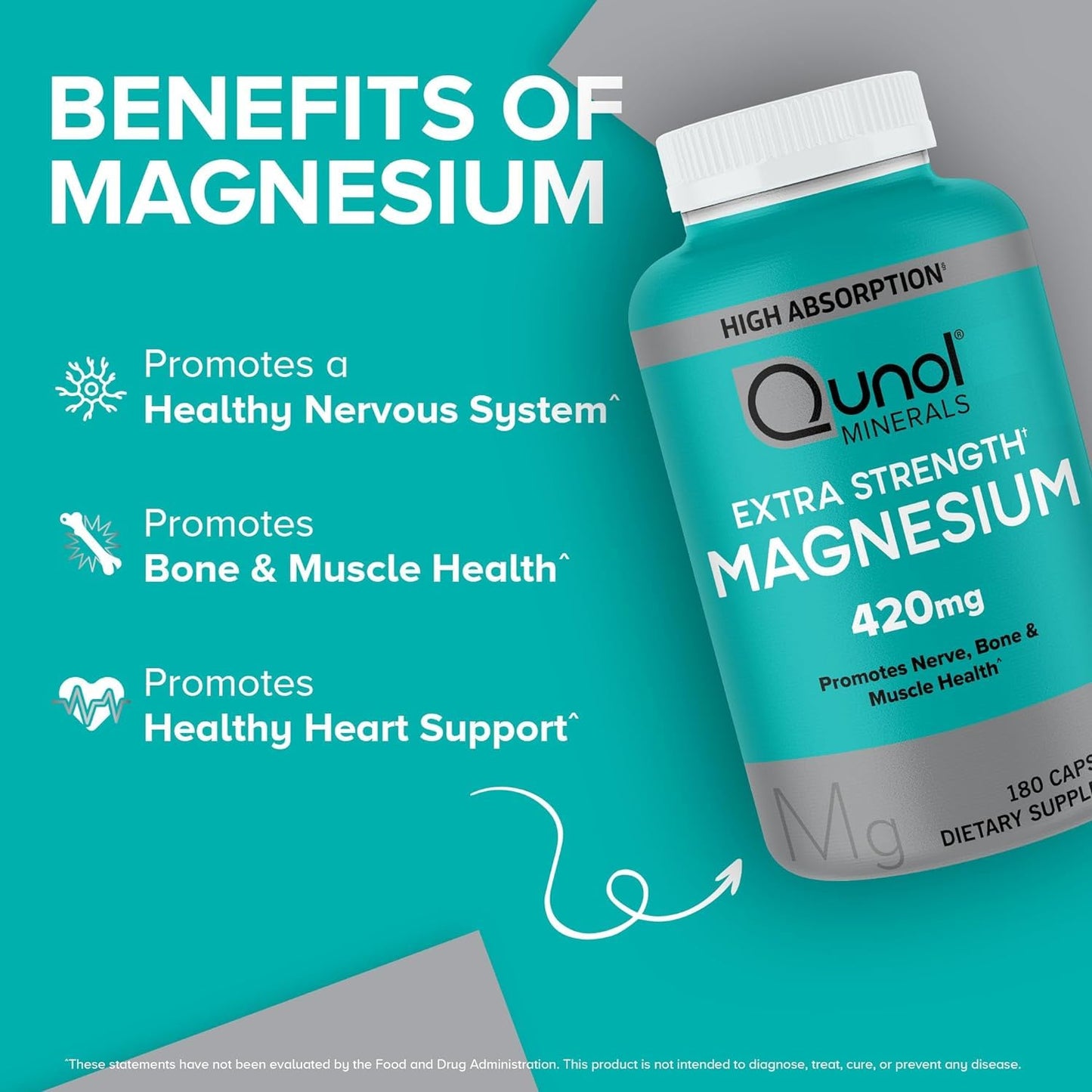Qunol CoQ10 100mg Softgels, 3X Better Absorption 4 Month Supply + 120 Count Magnesium QunolUS supplements