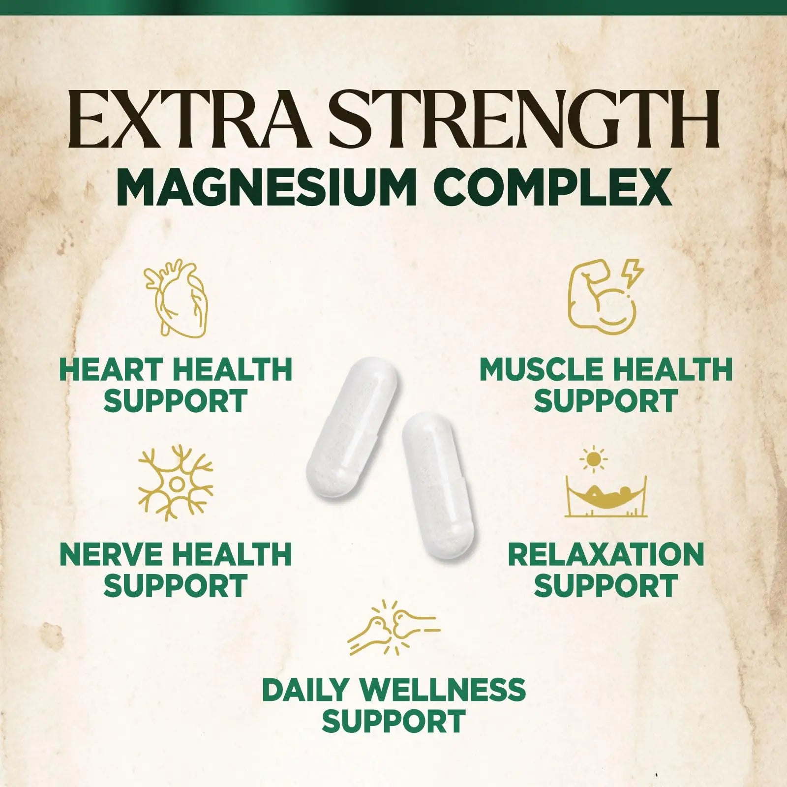 Magnesium Complex Supplement - Magnesium 500mg Per Serving - High Absorption Blend of Glycinate, Citrate, Malate, Oxide - Supports Sleep, Muscle, Bone, Heart Health - Bottled in USA - 60 Capsules Nature's Peaknz supplements