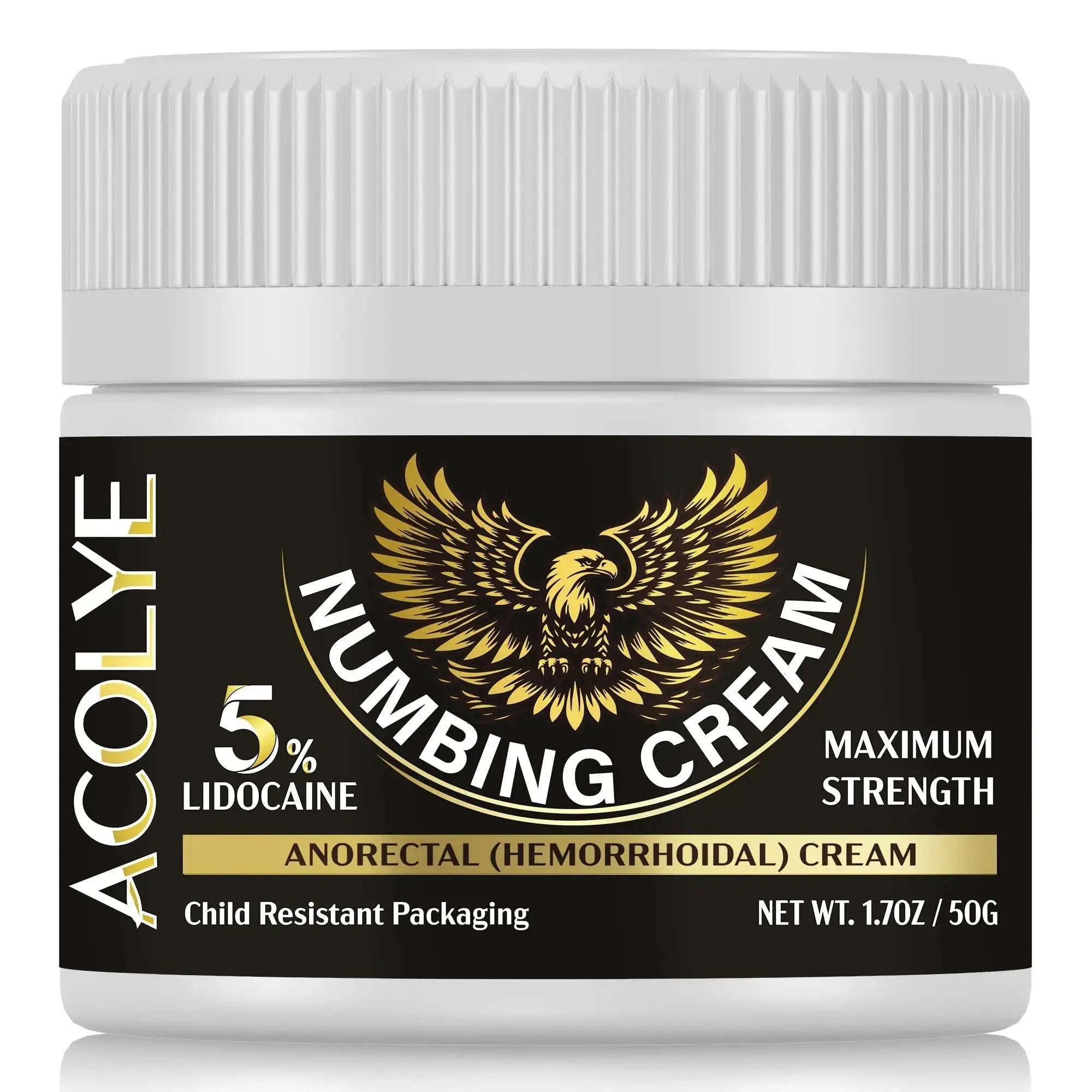 Acolye Numbing Cream Extra Strength: 5% Lidocaine Local Anesthetic- Long Lasting Extra Relief with Menthol Arnica and Emu Oil - Hemorrhoid Cream AcolyeAu supplements