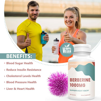KoNefancy Berberine HCL Supplement 1000mg, High Absorption Berberine Plus Vegan KoNefancyUS supplements