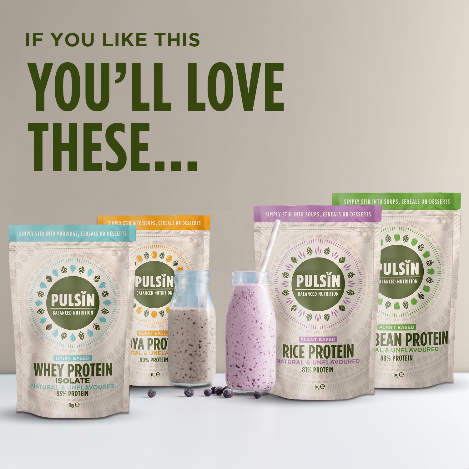 Pulsin - Natural Unflavoured Vegan Hemp Protein Powder - 1kg - 4.9g Protein, 0.4g Carbs, 35 Kcal Per Serving PulsinAu supplements