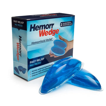 Hemorrwedge Hemorrhoid Ice Pack for Relief & Cooling Support – Twin Gel Pack with Hygienic Case – Reusable Cold Therapy for Hemorrhoids, Swelling, Postpartum & Discomfort – Water-Based Gel HemorrwedgeAu supplements