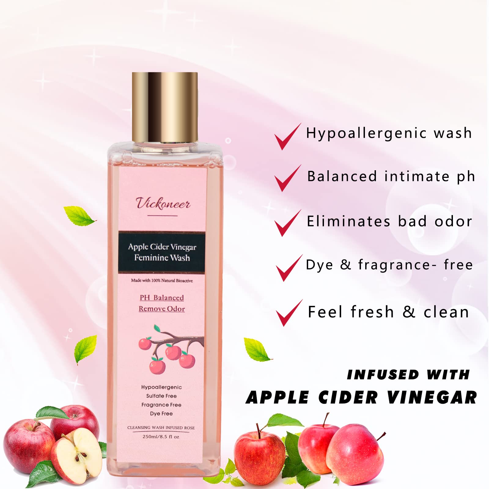 Vickoneer Yoni Wash for Women & Yoni Essential Oil, Intimate Feminine Wash Yoni Care VickoneerAu supplements