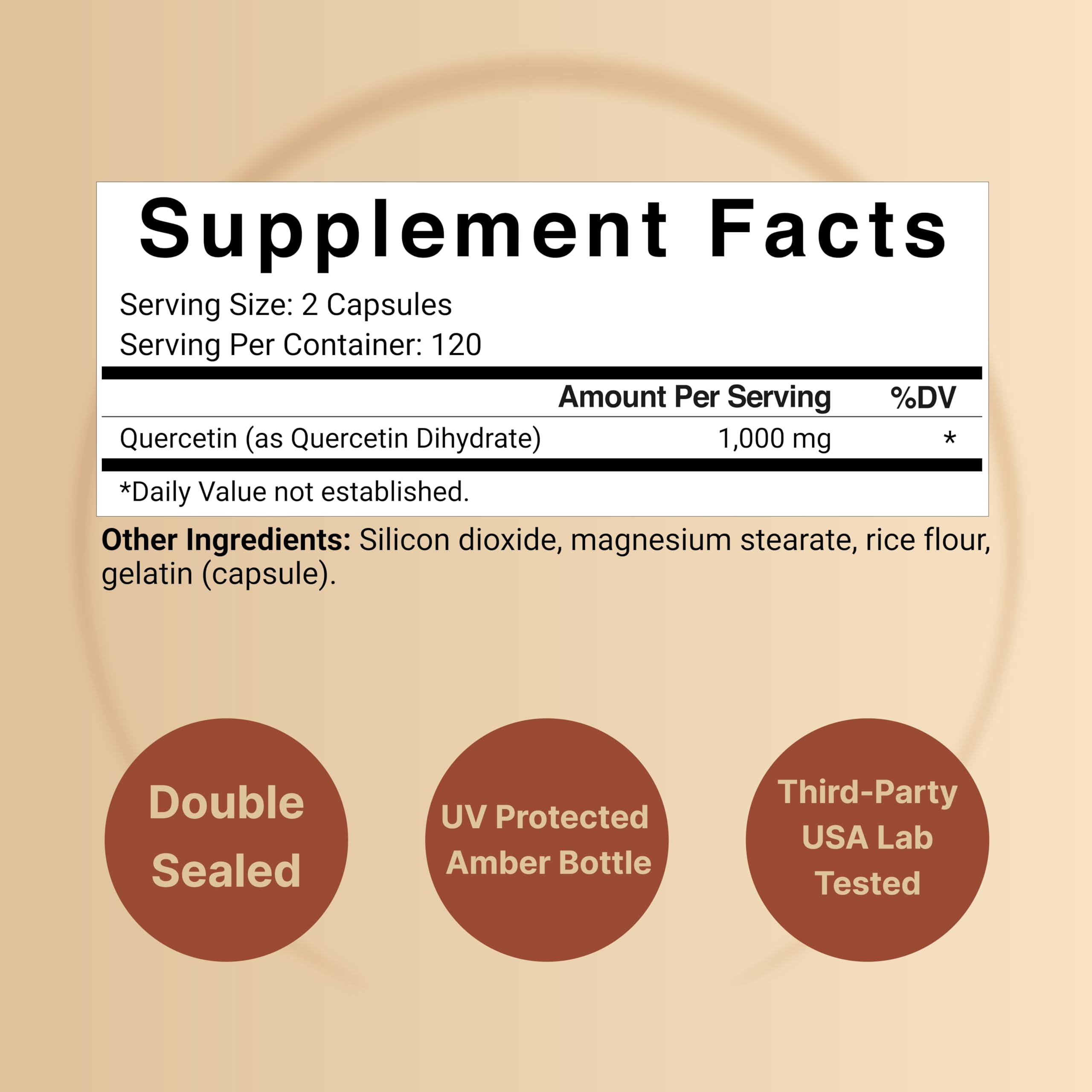NatureBell Quercetin 1000mg Per Serving | 240 Capsules, Ultra Strength Quercetin NatureBellAu supplements