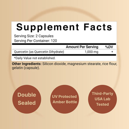 NatureBell Quercetin 1000mg Per Serving | 240 Capsules, Ultra Strength Quercetin NatureBellUS supplements