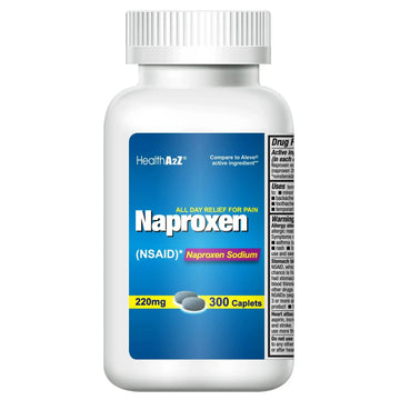HealthA2Z® Naproxen Sodium 220mg | 300 Caplets | NSAID | Pain Reliever & Fever Reducer HealthA2ZAu supplements