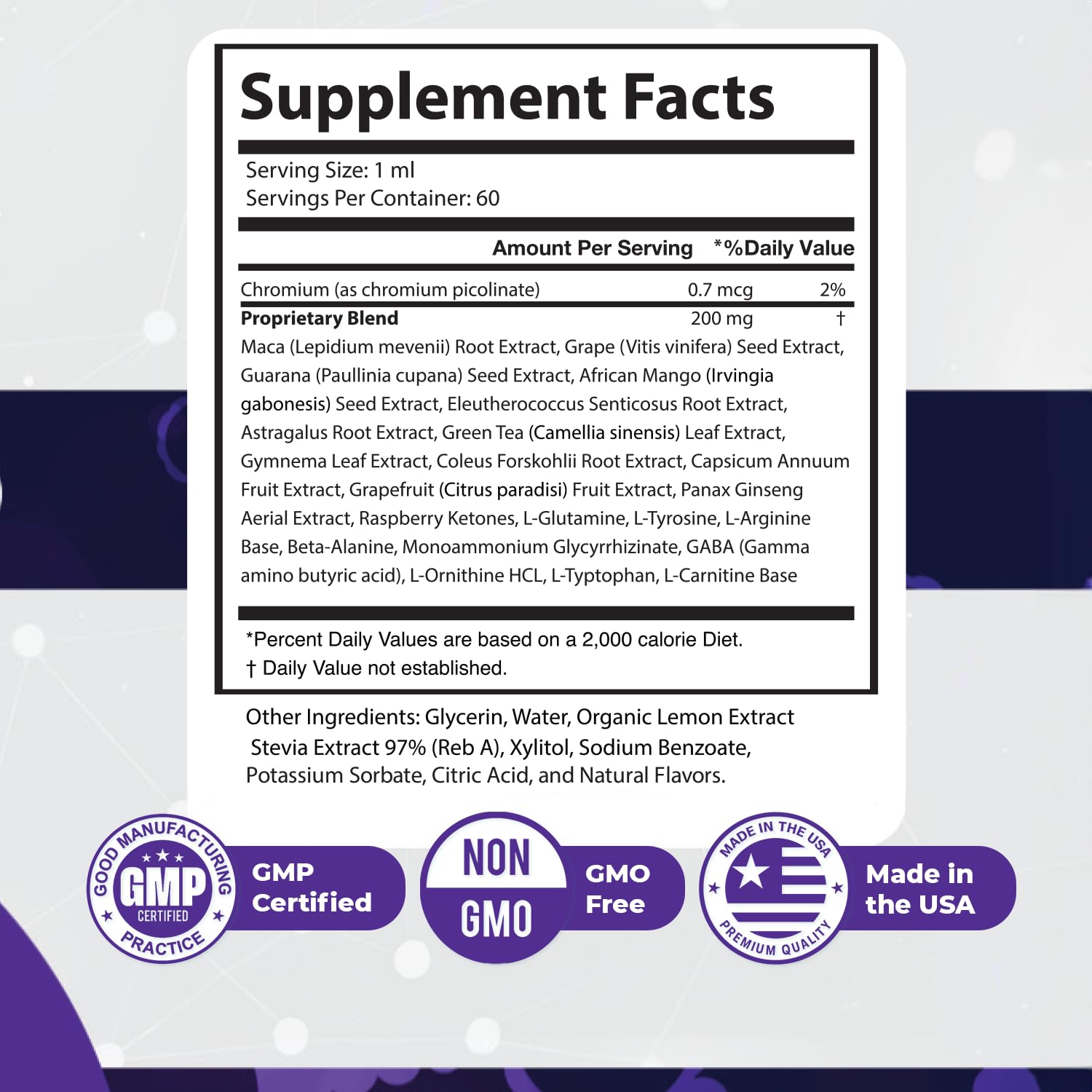GlycoPezil – Daily Liquid Botanical Supplement with Chromium, Maca Root, Ginseng & Plant Extracts – Clean, Stimulant-Free Formula – GMP-Certifed, Non-GMO, Made in USA - 2 fl oz, 1 Month Supply Nature’s NutriWaveAu supplements