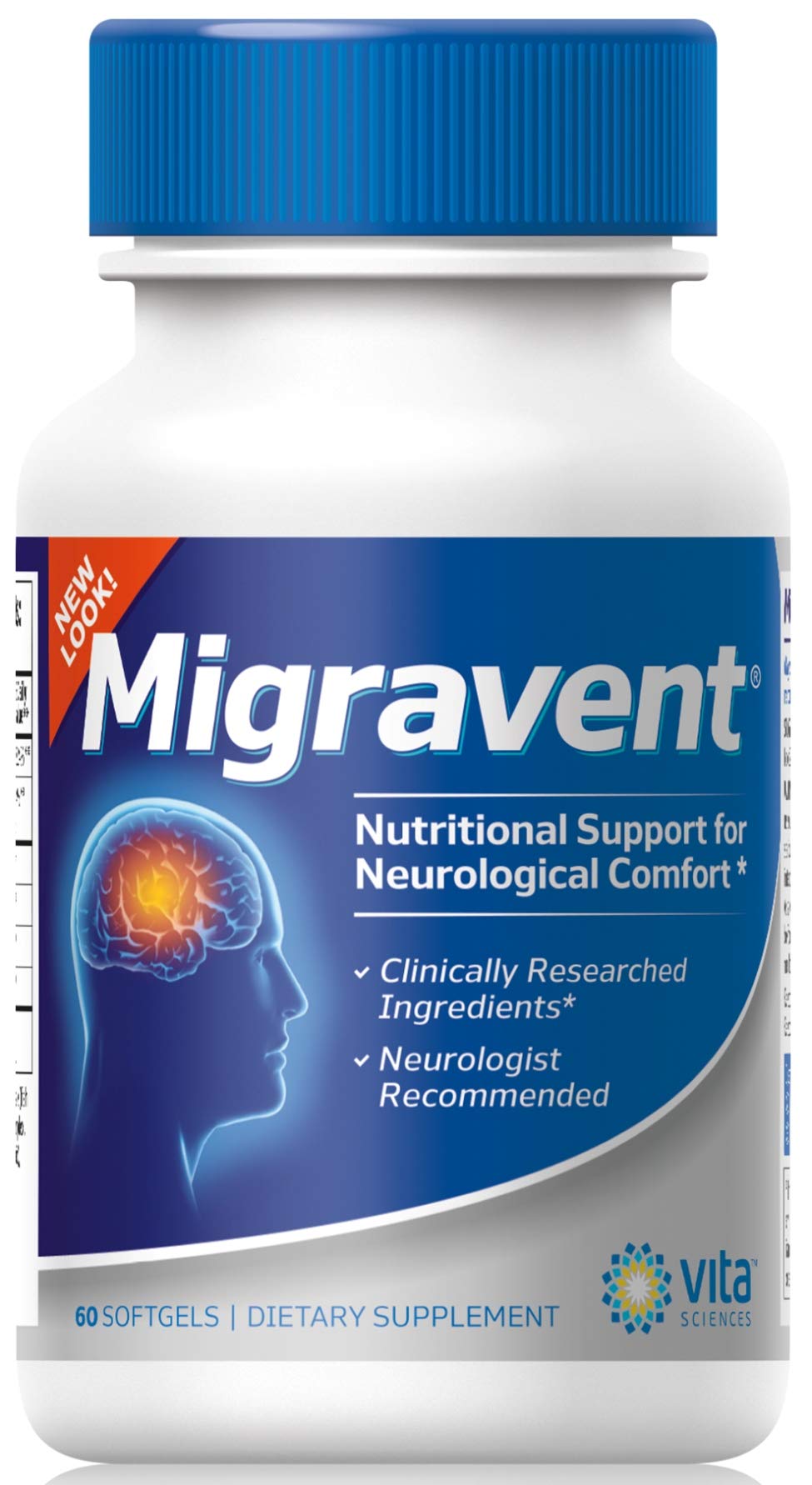 Vita Sciences Migravent – Advanced Nutritional Formula with Magnesium, CoQ10, Vitamin B2, and Butterbur for Brain and Circulatory Wellness – 60 Capsules Vita SciencesAu supplements