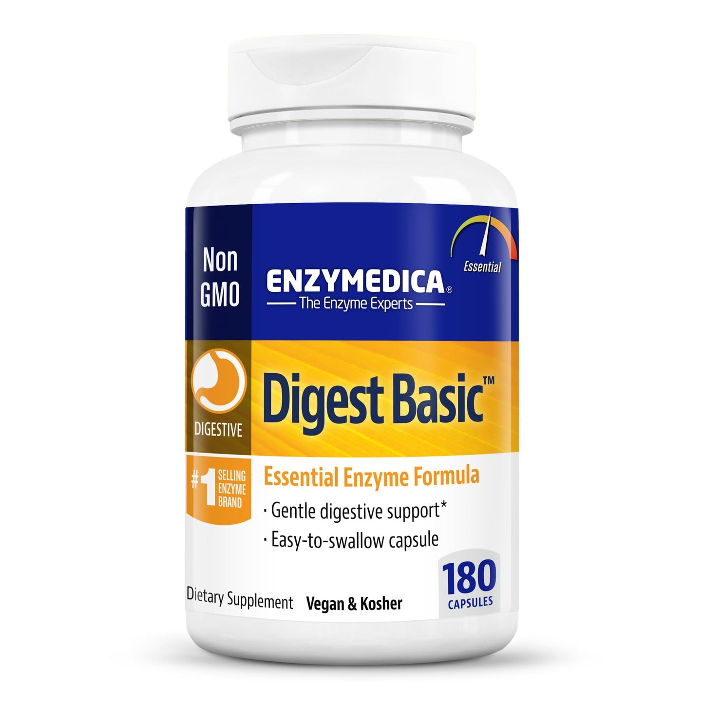 Enzymedica Digest Basic, Digestive Enzymes for Sensitive Stomachs, Offers Fast-Acting EnzymedicaUS supplements