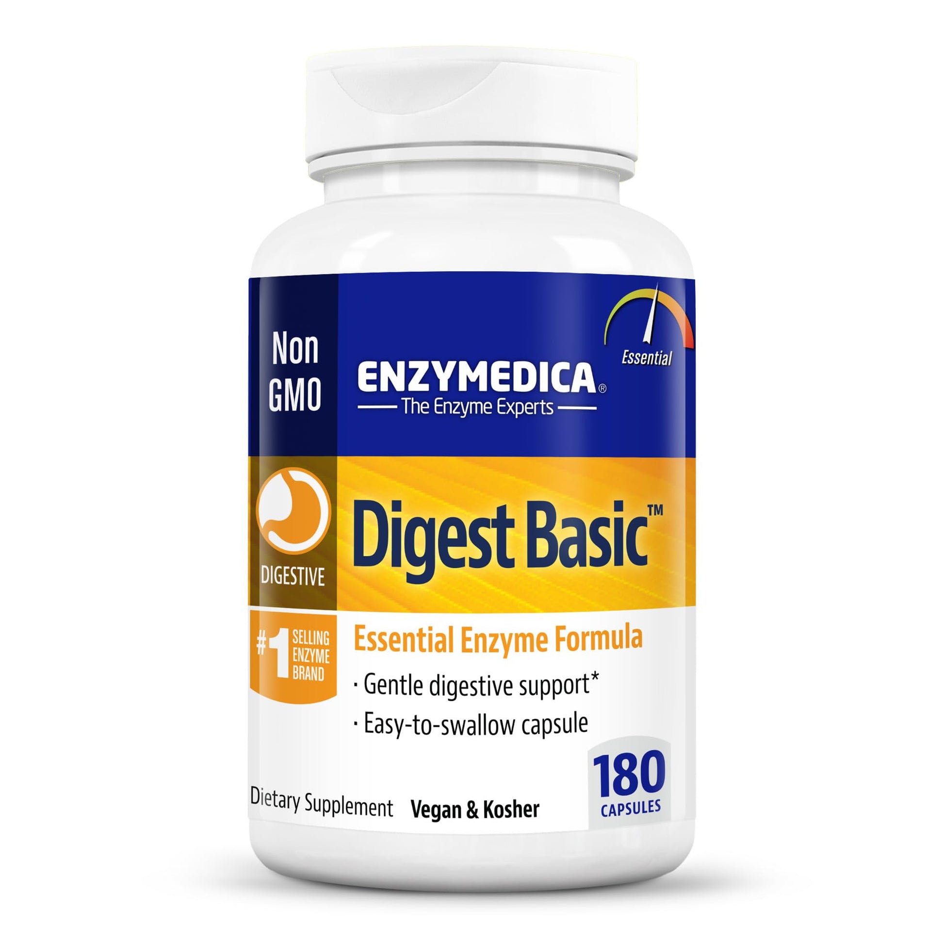 Enzymedica Digest Basic, Digestive Enzymes for Sensitive Stomachs, Offers Fast-Acting EnzymedicaAu supplements