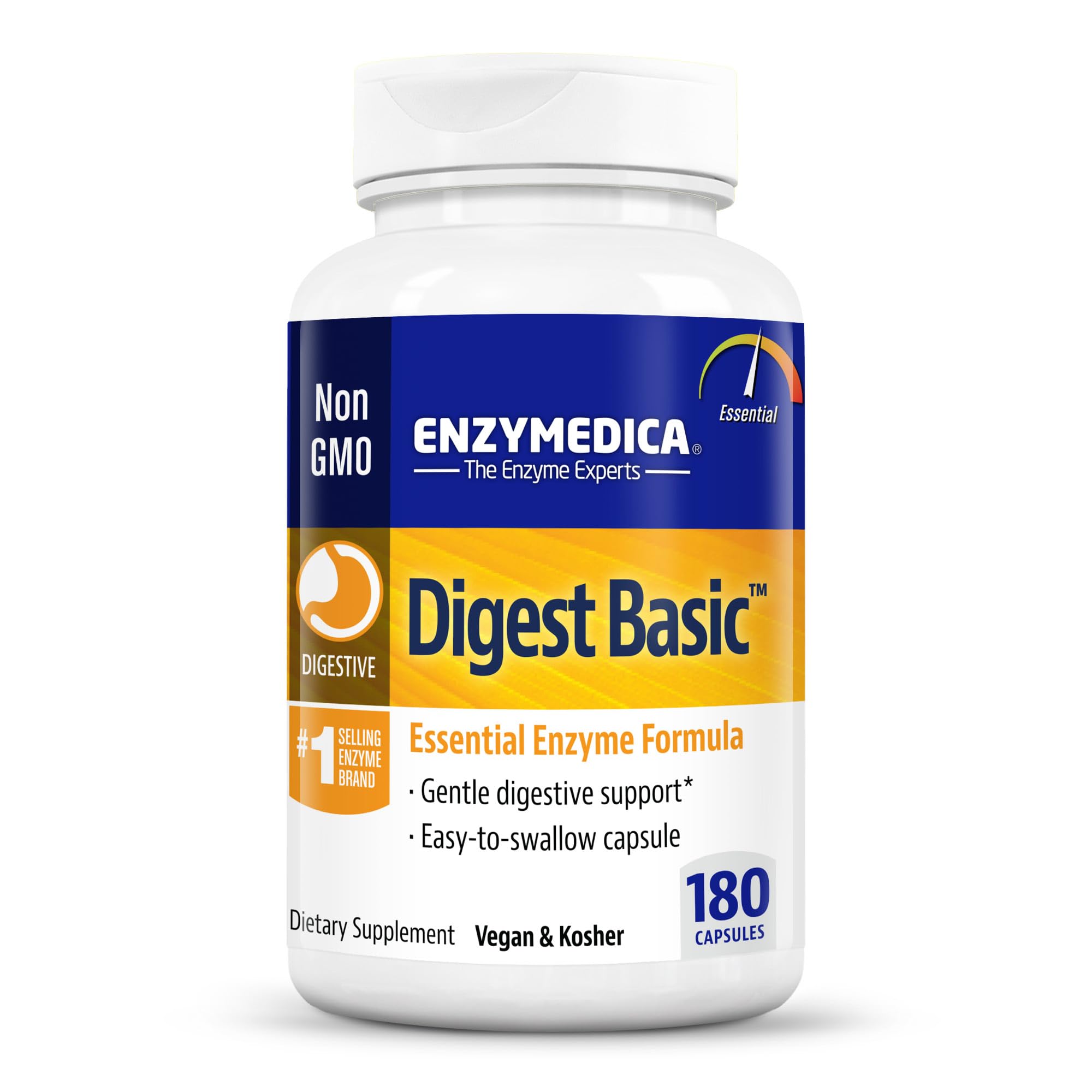 Enzymedica Digest Basic, Digestive Enzymes for Sensitive Stomachs, Offers Fast-Acting EnzymedicaAu supplements