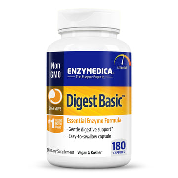 Enzymedica Digest Basic, Digestive Enzymes for Sensitive Stomachs, Offers Fast-Acting EnzymedicaAu supplements