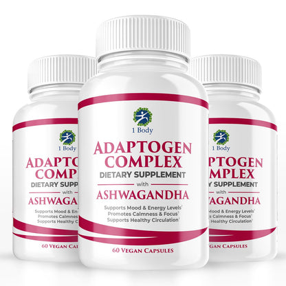 1 Body Adaptogen Complex with Ashwagandha 1 BodyUS supplements
