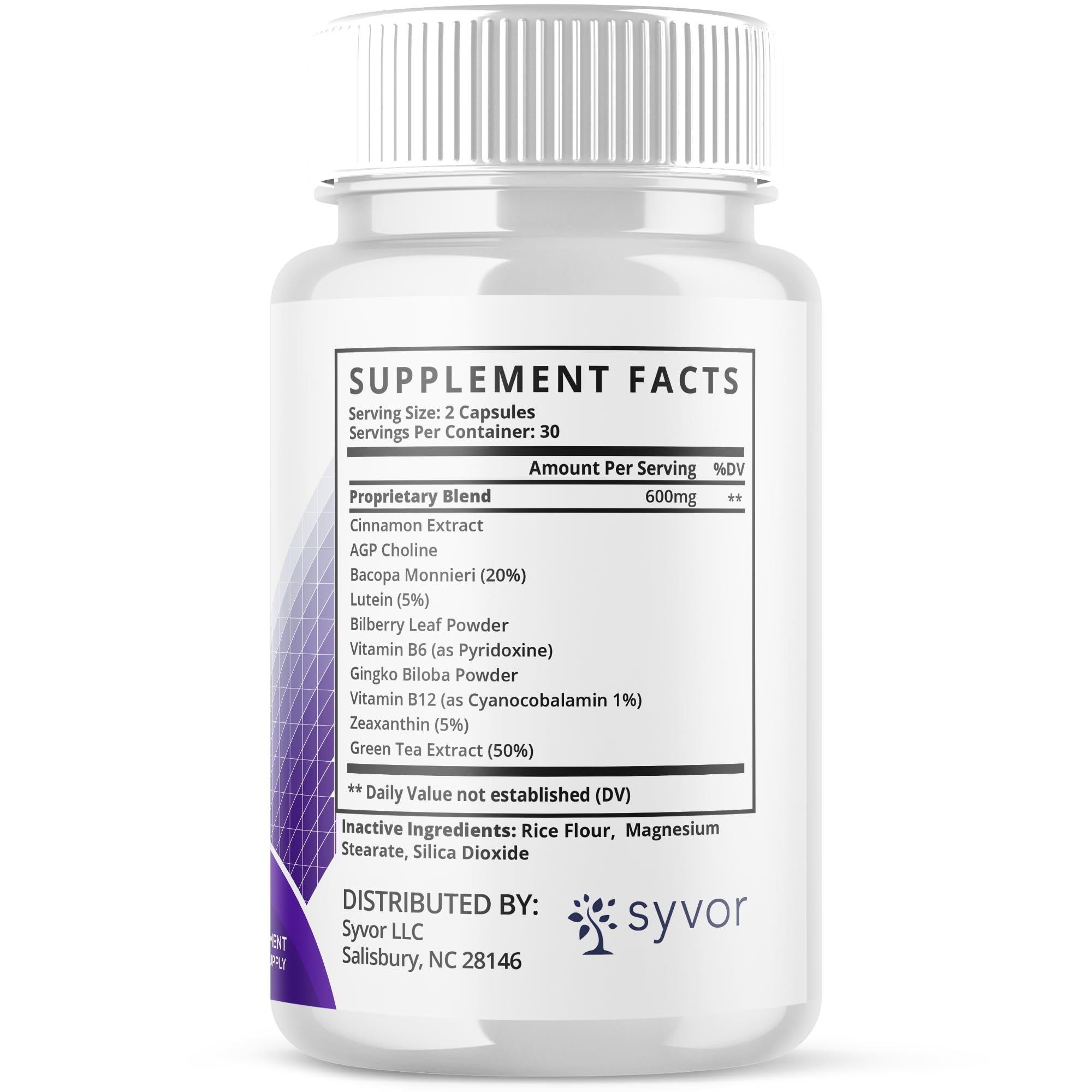 Neurocept Capsules, Official Neurocept Brain Supplement Pills with All Natural Ingredients, Advanced Formula Support Pills with Maximum Strength Premium Vitamins for Women and Men (60 Capsules) SyvorAu supplements