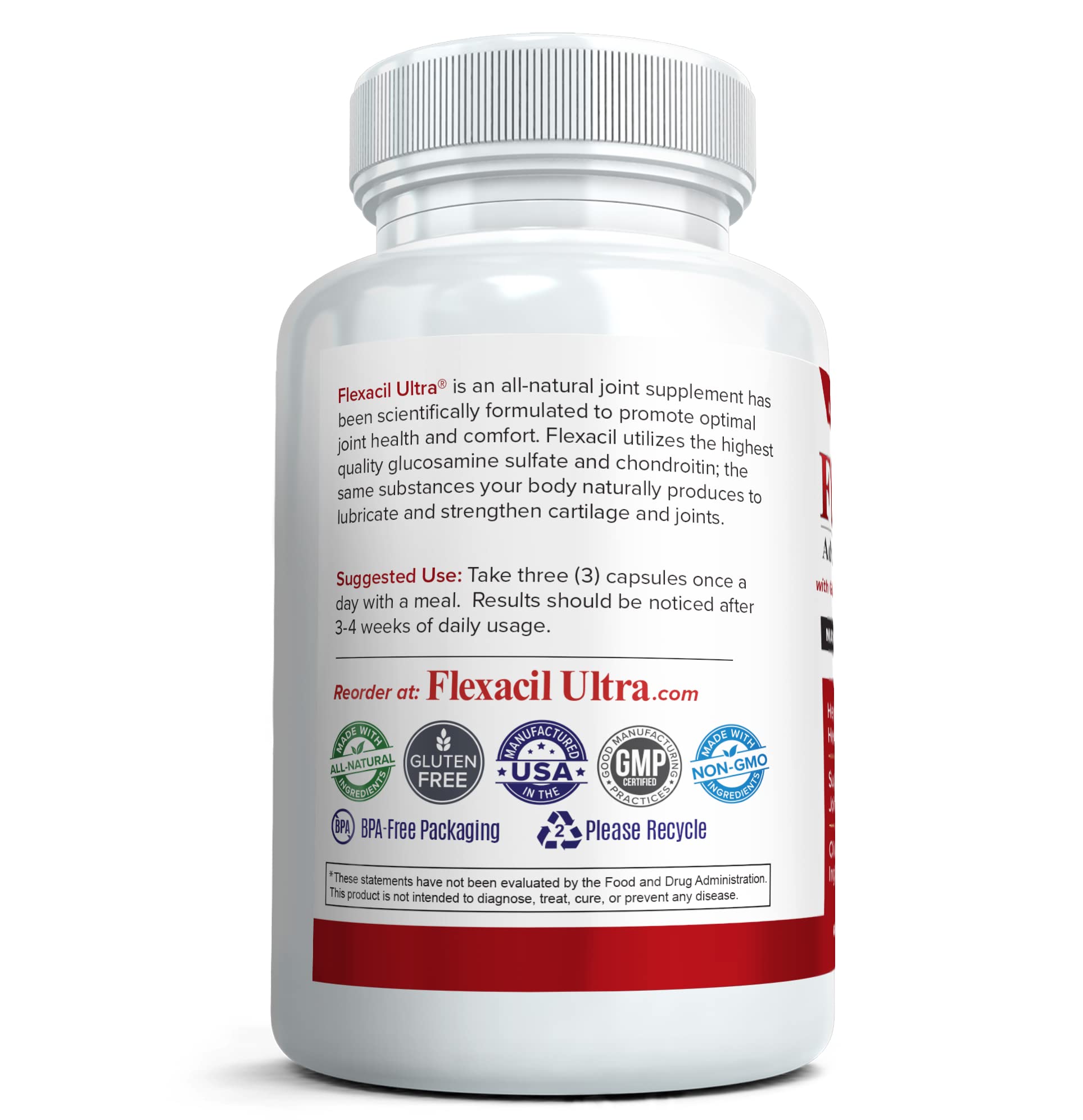 Flexacil Ultra (3 Bottles) Maximum Strength Joint Health & Support Supplement | Glucosami Flexacil UltraUS supplements