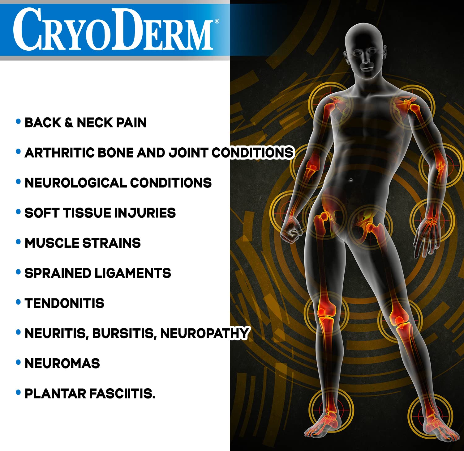 CryoDerm 4 oz Spray Cold Therapy (6 Pack) CryoDermAu supplements