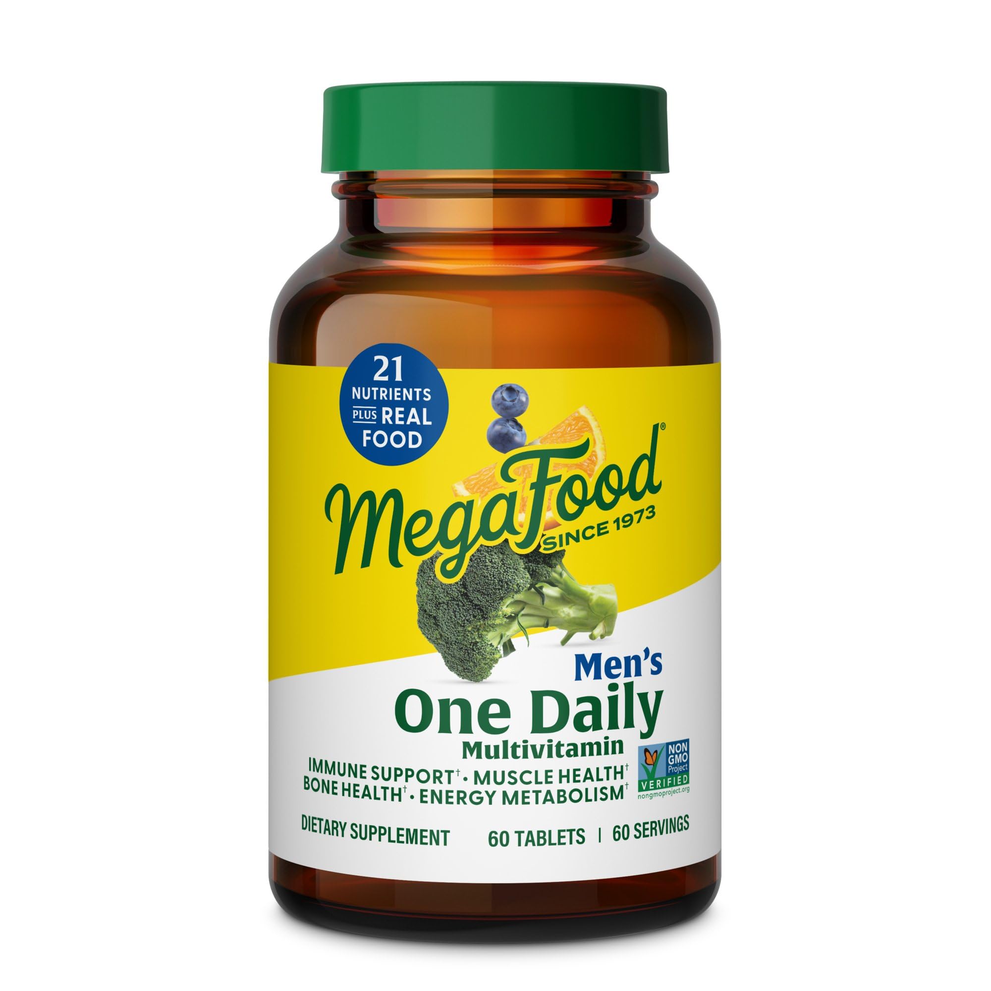 MegaFood One Daily Mens Multivitamins - Multivitamin for Men - Vitamin C, Vitamin D3 & Vitamin B12 - Muscle, Energy Metabolism & Immune Support MegaFoodAu supplements