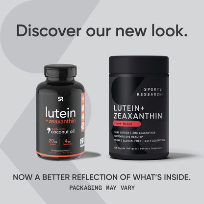 Sports Research Vegan Lutein + Zeaxanthin (20mg) with Organic Coconut Sports ResearchUS supplements