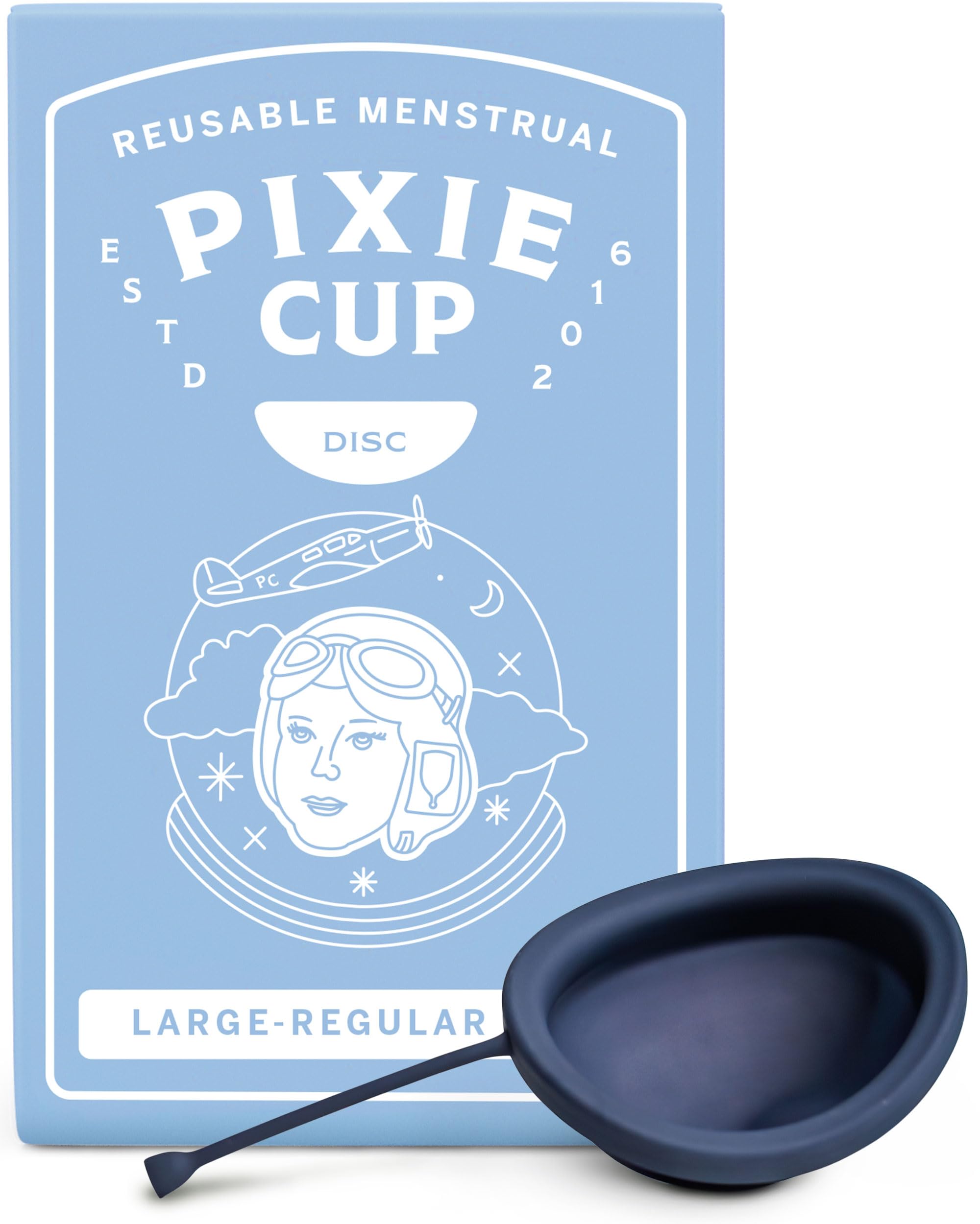 Pixie Soft Menstrual Disc - Ranked 1 for Most Soft Reusable Period Disc - Removable Stem Pixie CupAu supplements