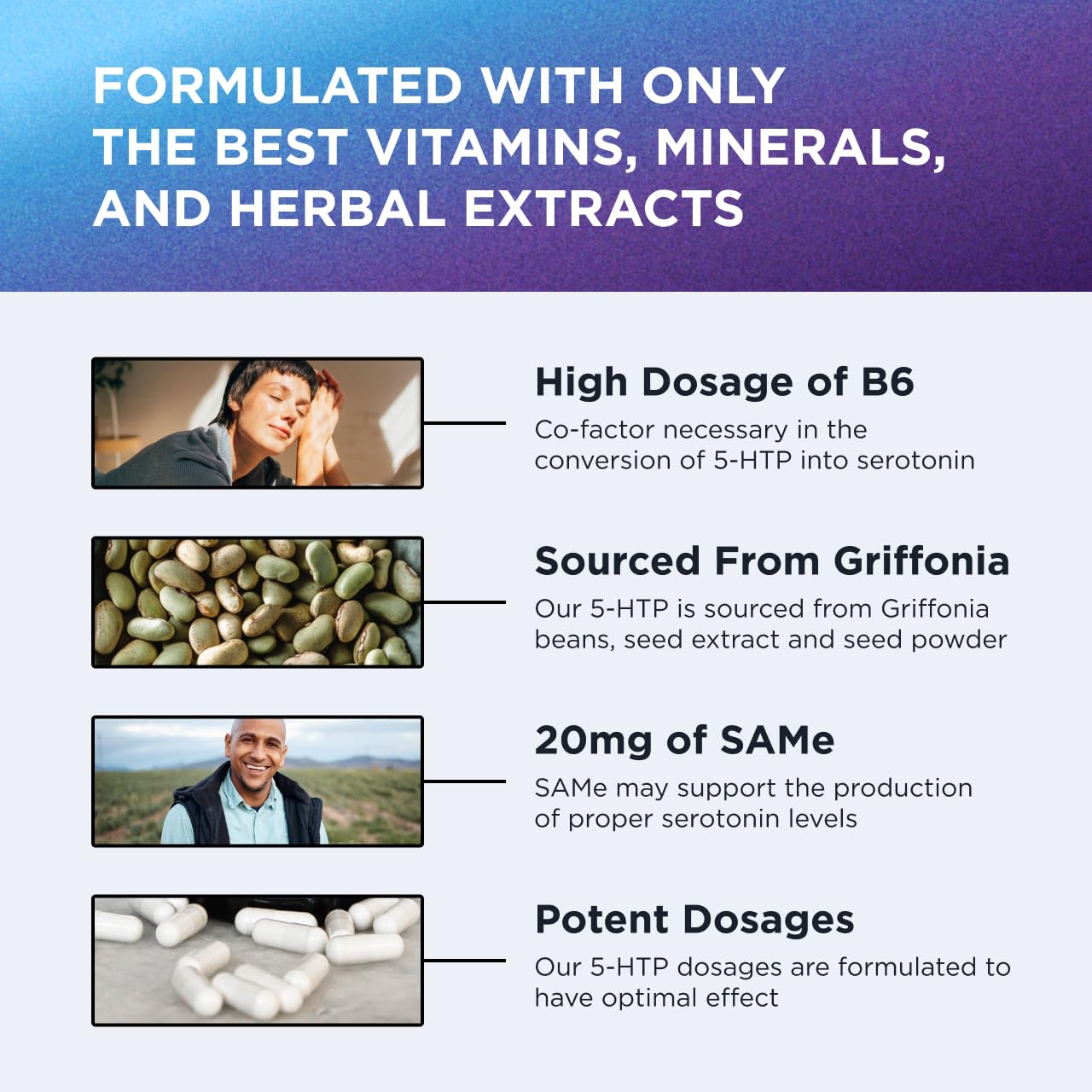 DR. EMIL NUTRITION 200 MG 5-HTP Plus with SAM-e to Maintain Normal Healthy Sleep and Create a Sense of Wellbeing - 5HTP Supplement with Vitamin DR. EMIL NUTRITIONUS supplements
