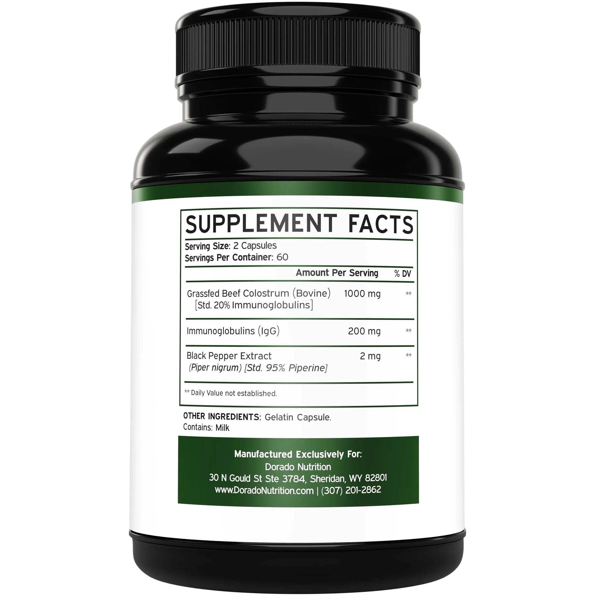 Colostrum (120 Count) Bovine Colostrum Capsules Supplement and Supergreens (60 Gummies) Superfood for Immunity Support with Greens Supplements with 8 Ingredient Power Blend - Vegan Safe & Made in USA DORADO NUTRITIONnz supplements