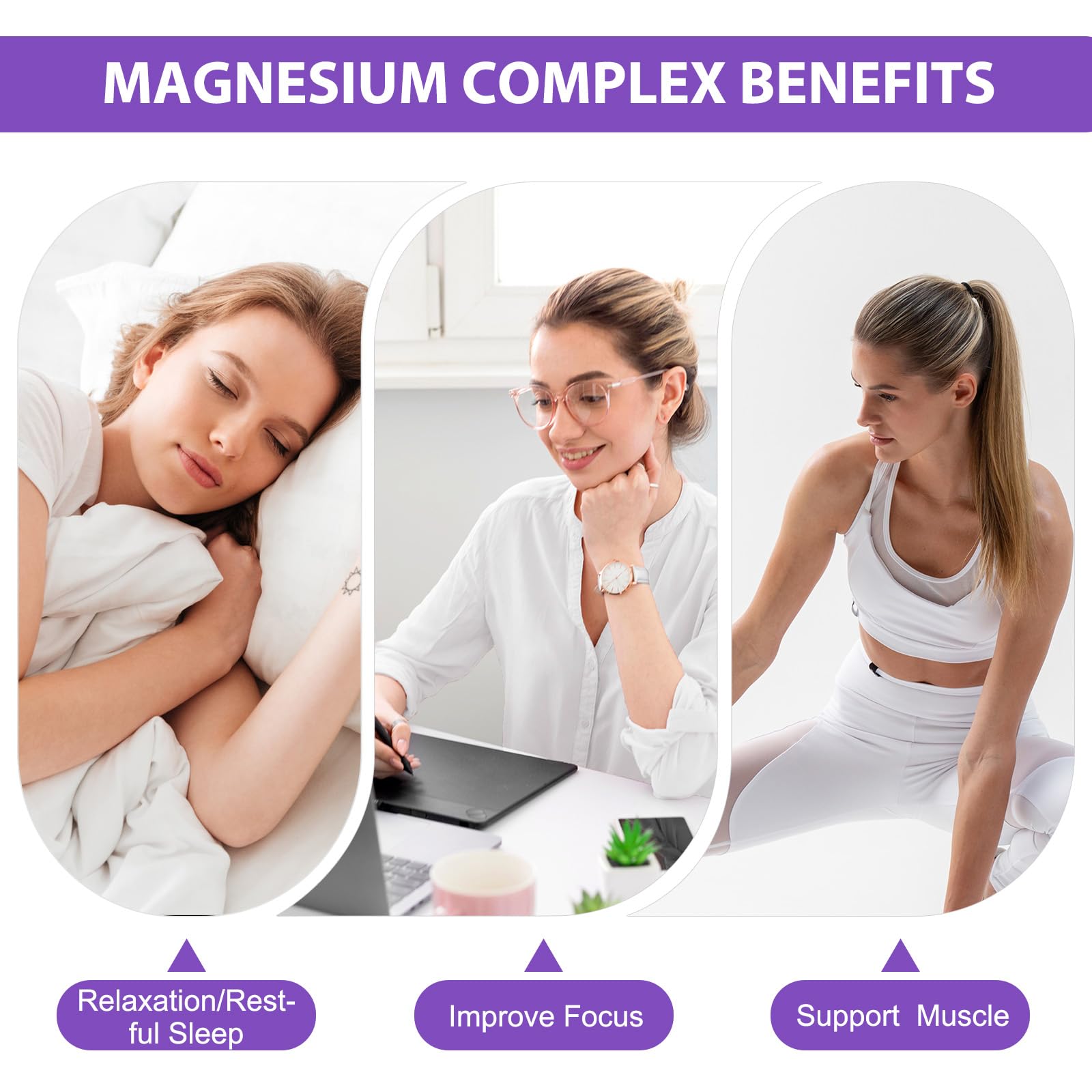 Magnesium Glycinate Liquid Drops for Women & Men, Triple Calm Magnesium Complex Supplement with L-Threonate, Malate, L-Theanine for Kids Adults Calm, Sleep & Mood, Sugar-Free, Natural Flavor, 2 fl oz loiomayAu supplements