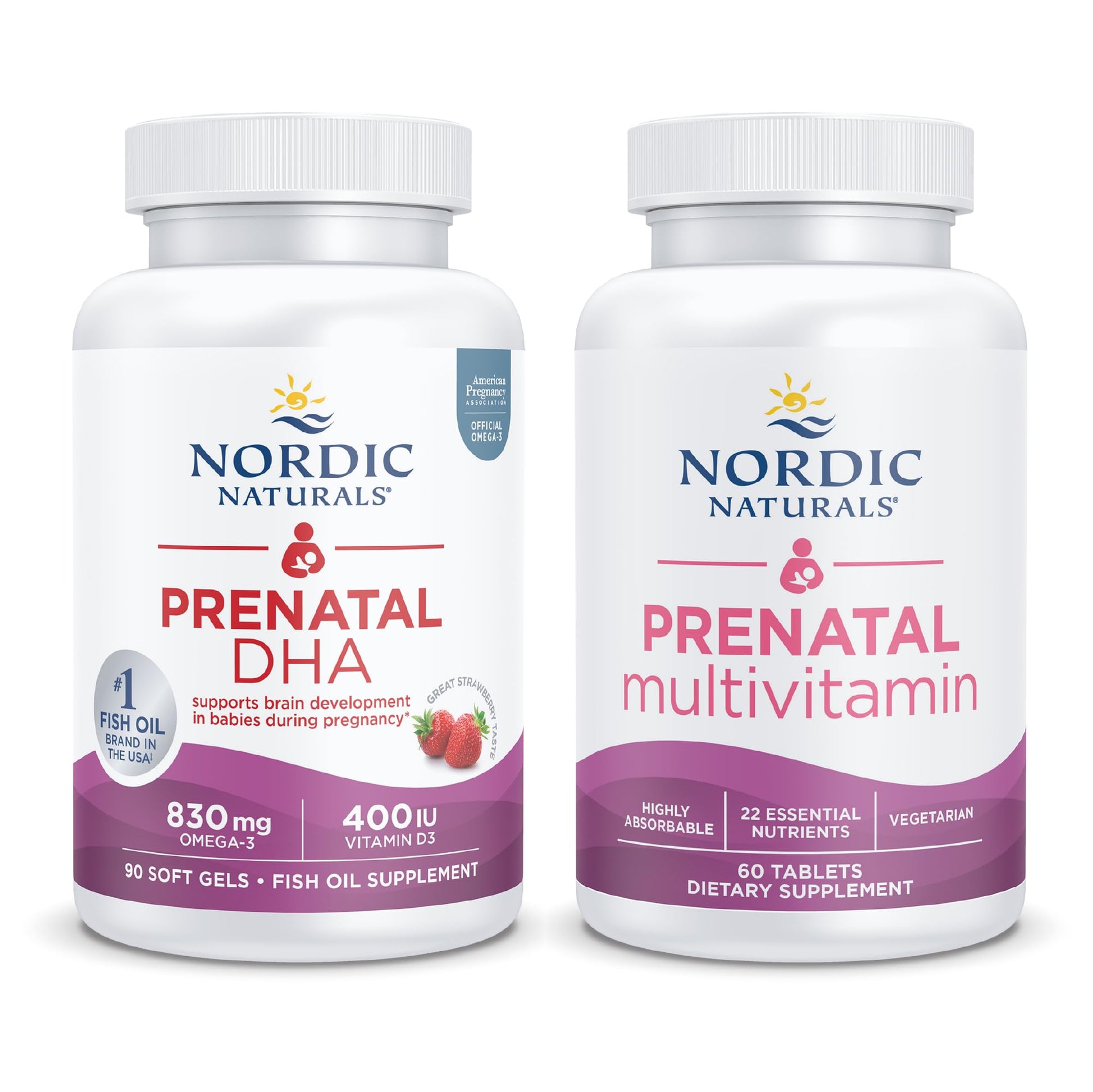 Nordic Naturals Prenatal Starter Pack - Prenatal DHA and Prenatal Multivitamin Tablets Nordic NaturalsAu supplements