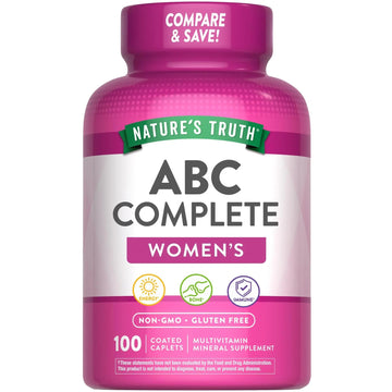 Nature's Truth Multivitamin for Women with Iron | 100 Pills | Non-GMO & Gluten Free Supplement | ABC Complete Nature's TruthAu supplements