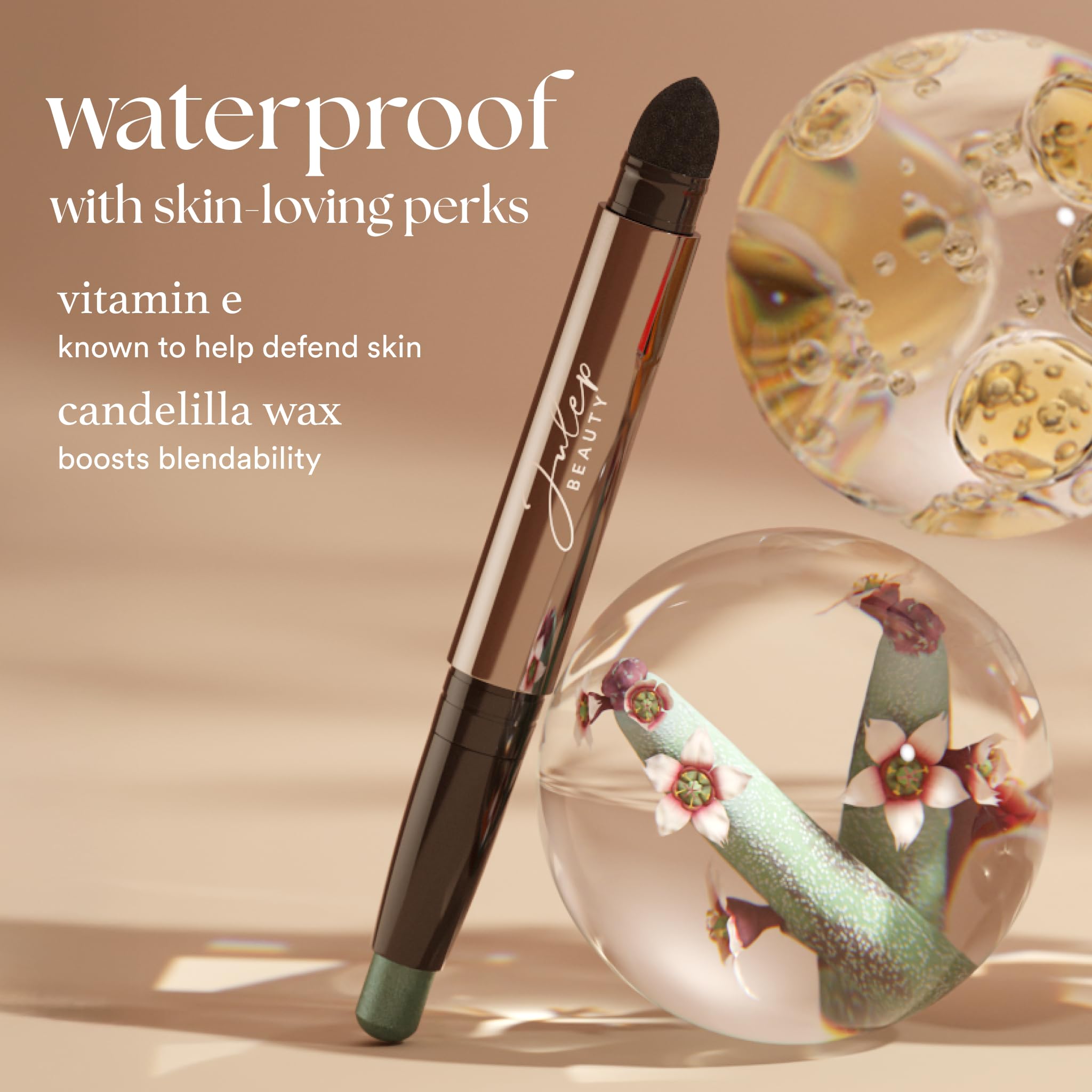 Julep Eyeshadow 101 Cream-to-Powder Waterproof Shadow Stick – Sand Shimmer – Long-Lasting, Crease-Proof, Champagne Toned Shimmer Cream Eyeshadow with Built-in Smudger JulepAu supplements