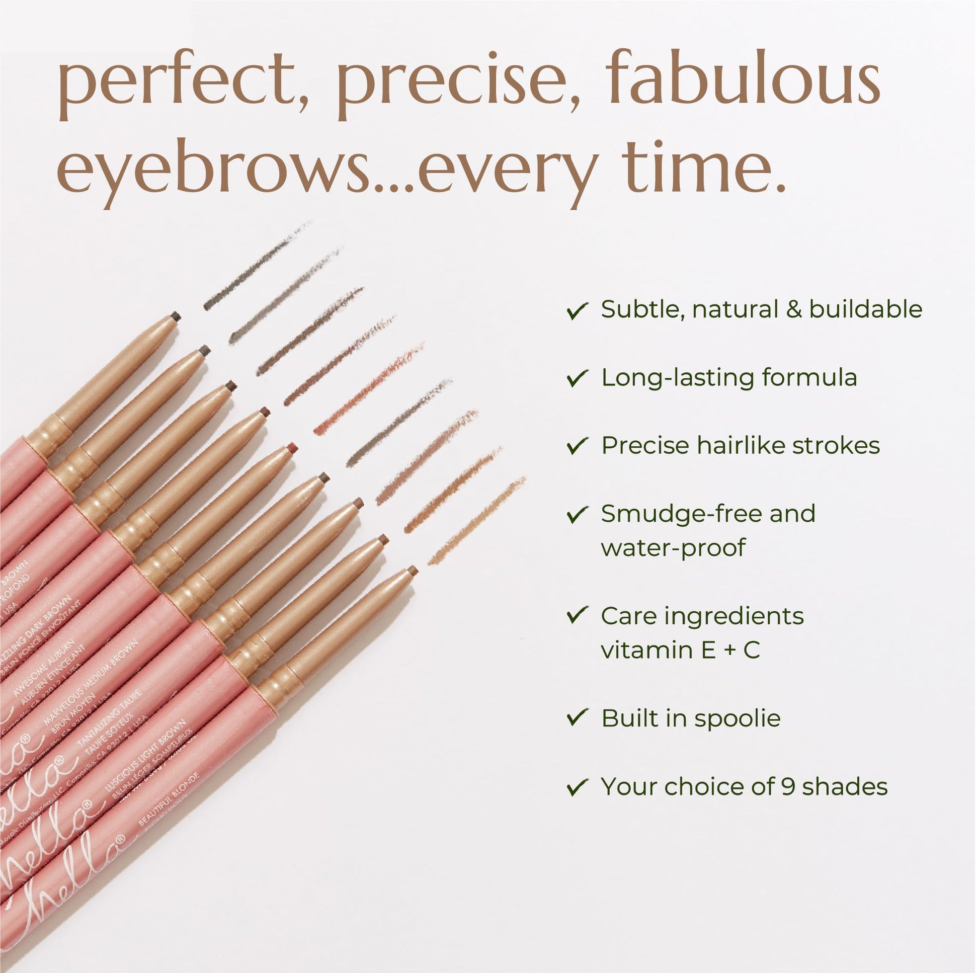 Chella Eyebrow Pencil – Easy-to-Use Brow Definer for Shaping, Filling & Blending – Long-Wear Deep Brown Eyebrow Pencils for Women with Precise Tip (Deep Brown) ChellaAu supplements