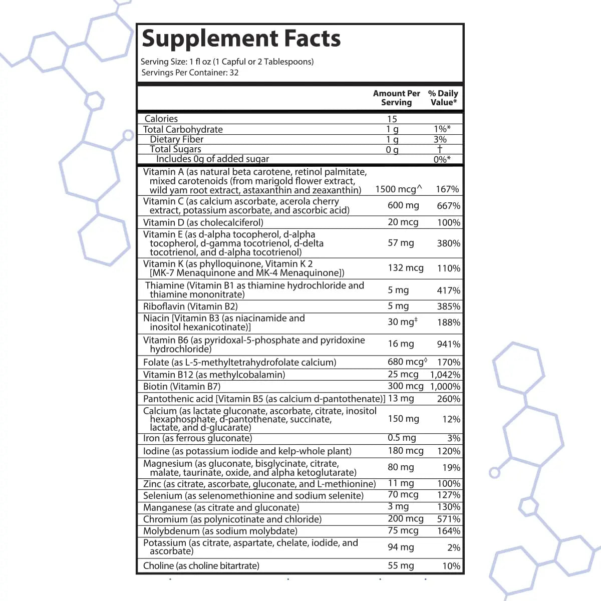 intraMAX Drucker Labs Organic Sugar-Free All-in-One Performance Liquid Multivitamin for Men & Women | Non-GMO, Gluten & Dairy Free | with Magnesium, Zinc, Vitamins D, C & E | 32 oz intraMAXnz supplements