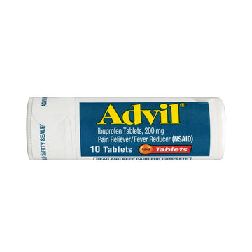 Advil Pain Reliever and Fever Reducer, Pain Relief Medicine with Ibuprofen 200mg for Headache, Backache, Menstrual Pain and Joint Pain Relief - 10 Coated Tablets AdvilAu supplements