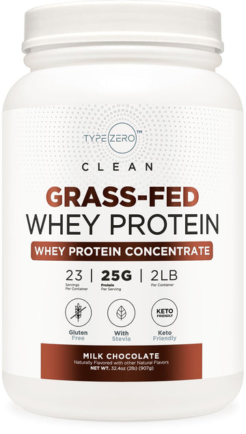 Type Zero Grass Fed Whey Protein Concentrate Powder (Chocolate, 2LBS) - Gluten Free Type ZeroUS supplements