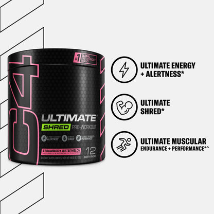 Cellucor C4 Ultimate Shred Pre Workout Powder, Fat Burner for Men & Women, Weight Loss CellucorUS supplements
