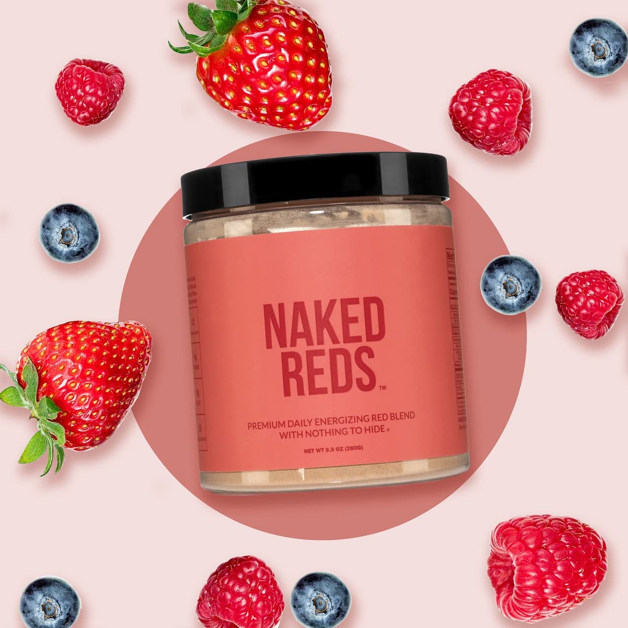 NAKED Reds Superfood Powder - Healthy, Energizing Polyphenol Fruit Powder Mix, No Fillers, No Additives, Vegan, Non-GMO, Gluten Free - 28 Servings NAKEDAu supplements