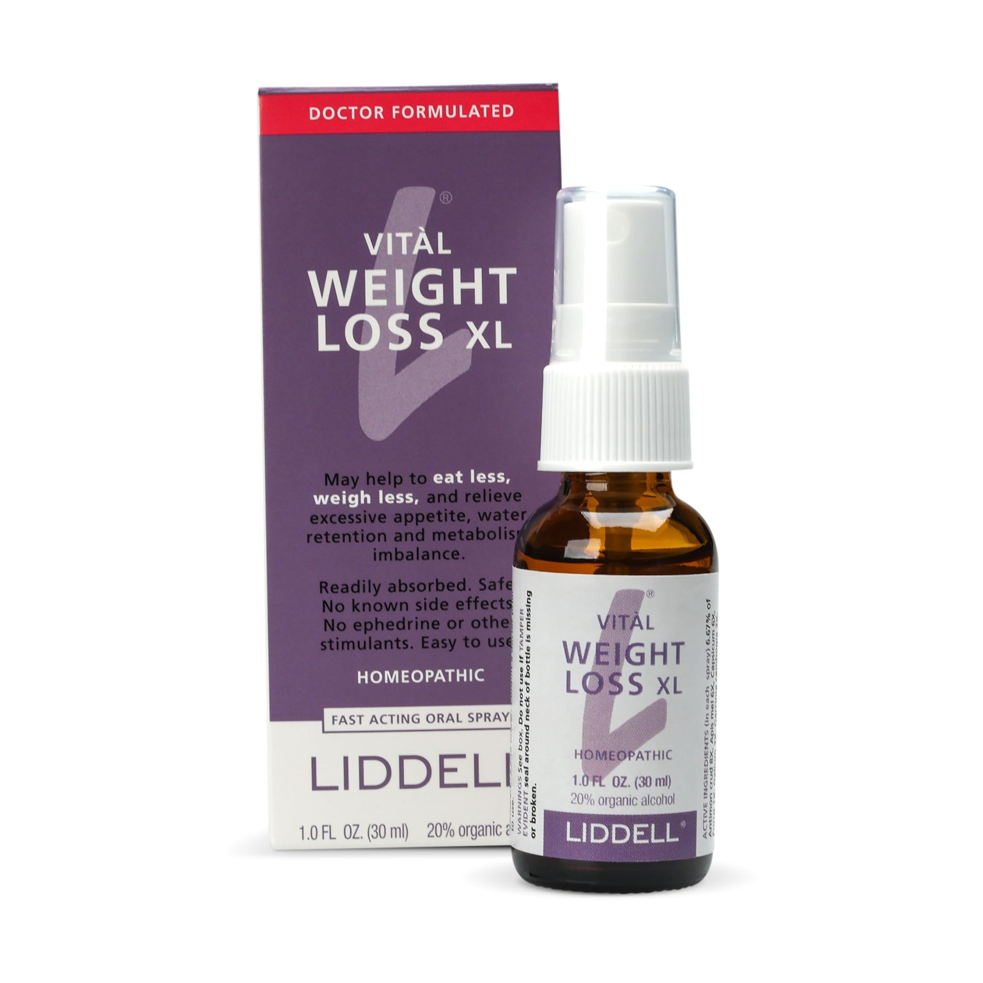 VITL Weight Loss XL Liddell Homeopathic 1 oz Liquid LiddellUS supplements