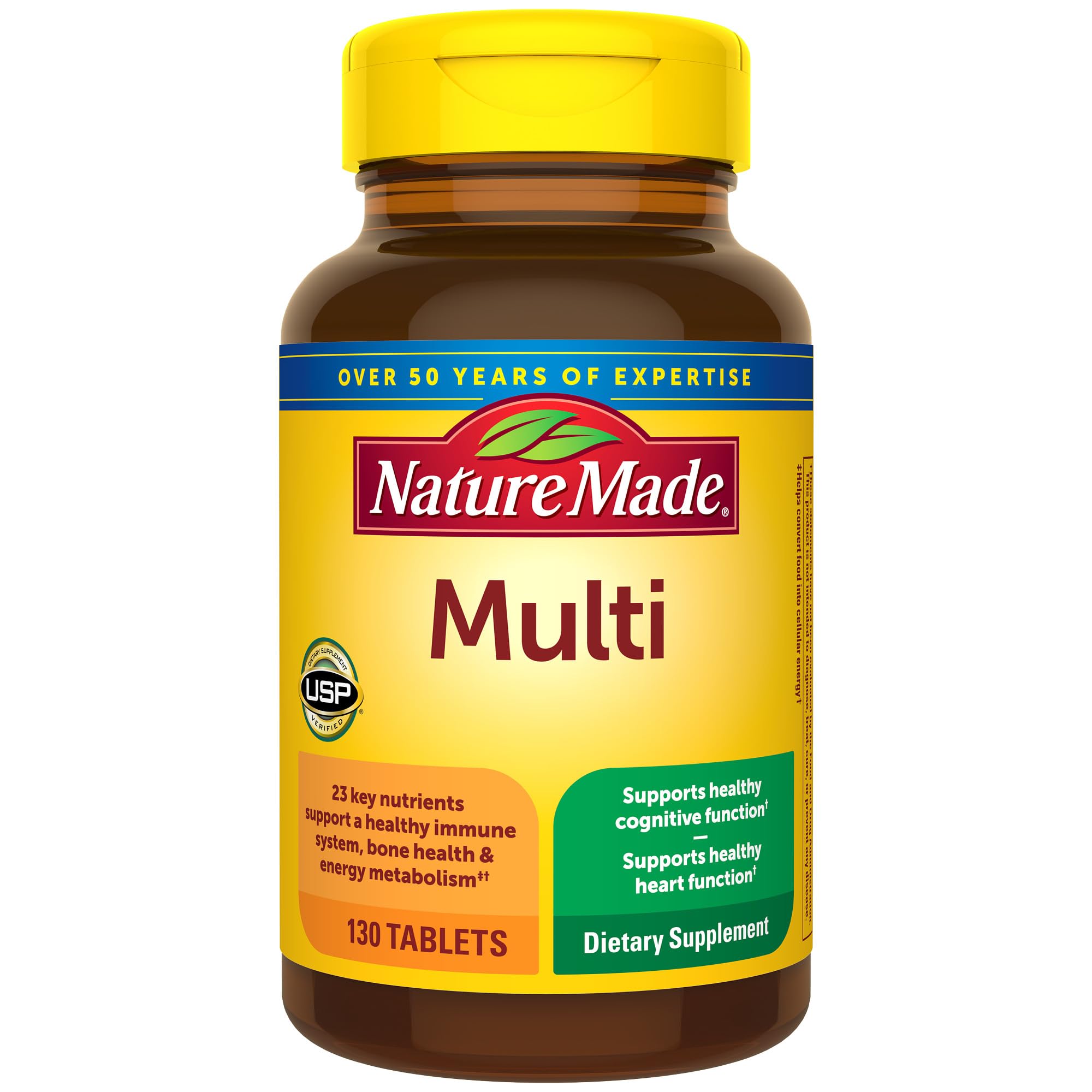 Nature Made Multivitamin Tablets with Vitamin D3 and Iron, 130 Count for Daily Nutritional Support Nature MadeAu supplements