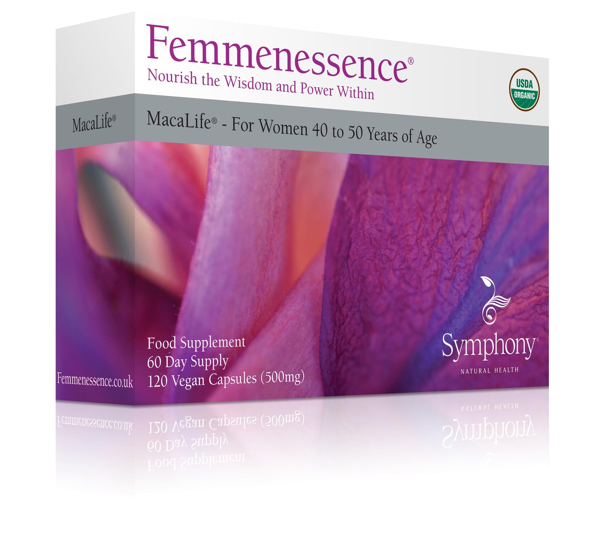 Femmenessence® MacaLife® – Clinically Proven Perimenopausal Organic Vegan Supplement for Natural Hormone Balance, Symptom Relief, Heart & Mood Support (120 Capsules, 60 Day Supply) Natural Health InternationalAu supplements