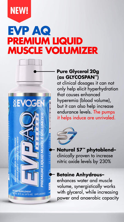 Evogen EVP AQ Unflavored | Premium Liquid Glycerol, Betaine anhydrous, S7, Sodium EvogenUS supplements