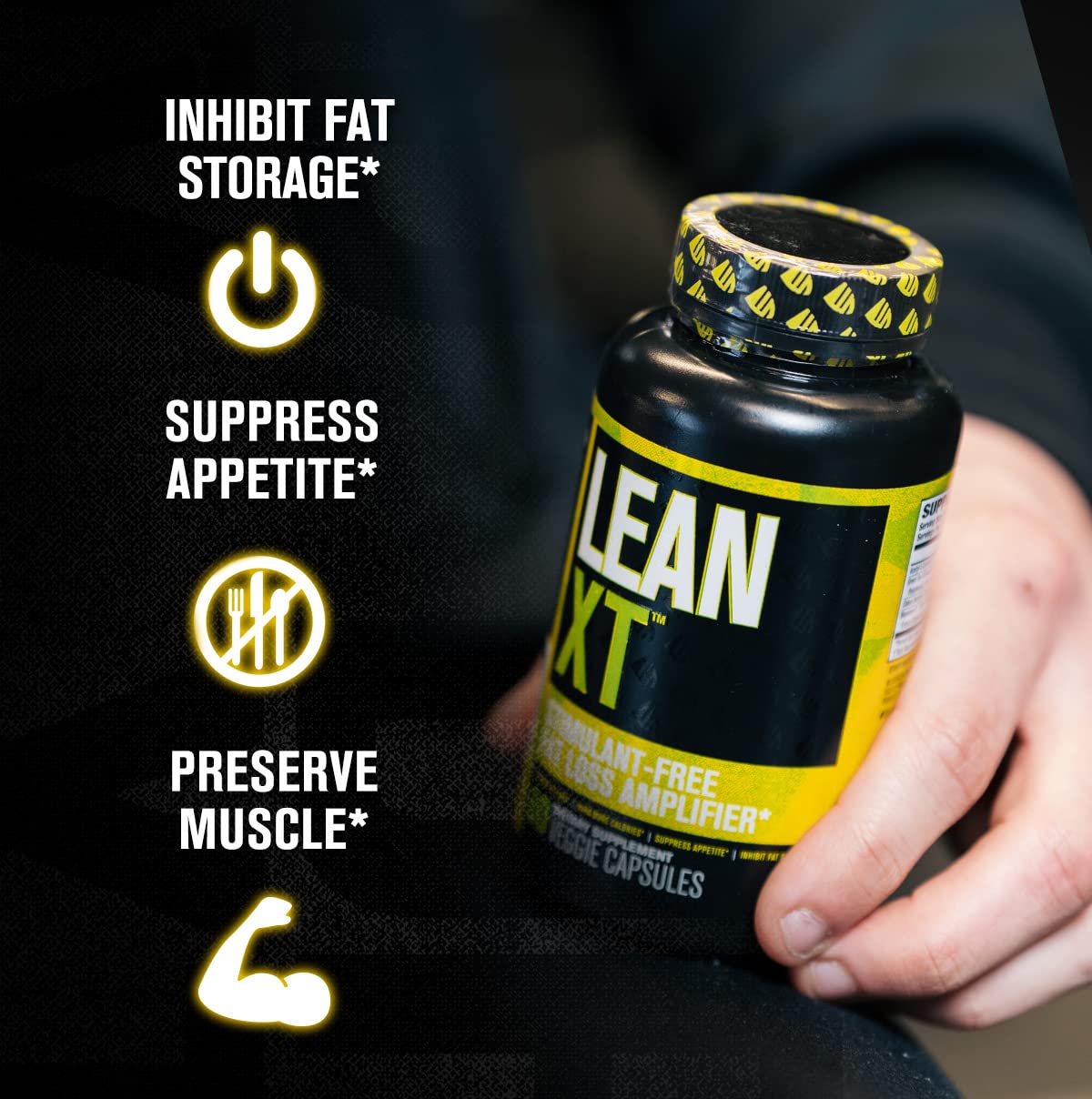 Lean-XT Caffeine Free Fat Burner - Non Stim Weight Loss Supplement, Appetite Suppressant Jacked FactoryUS supplements