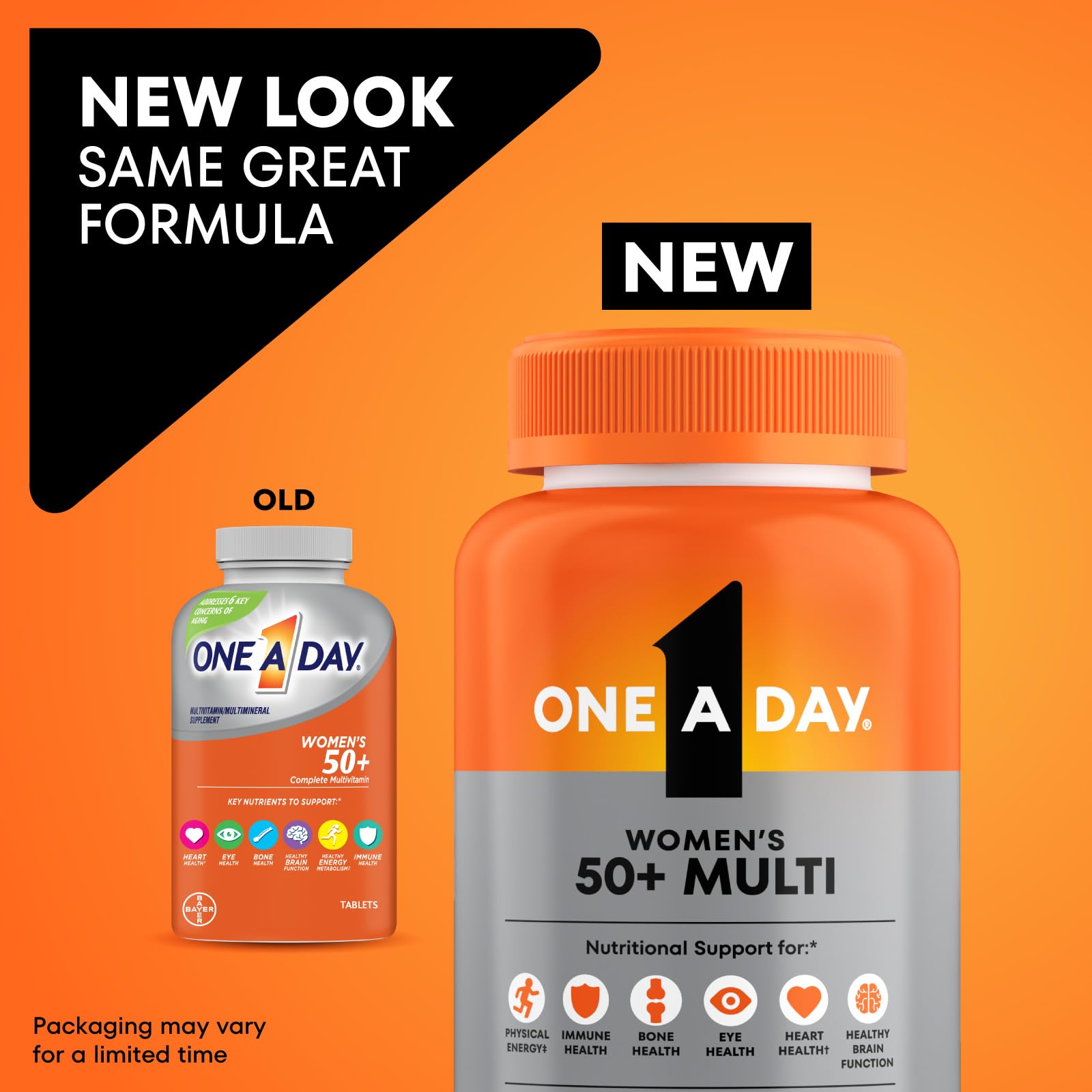 One A Day Multivitamin for Women 50 and Over Tablets, Womens Multivitamin 50 plus with Vitamins D, C, E, Zinc & Biotin, Daily Vitamins ONE A DAYAu supplements