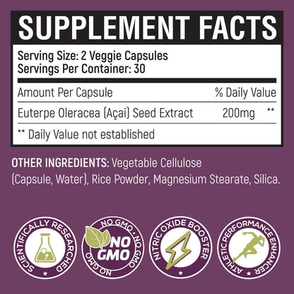POWER SEEDAÇAÍ New Patented Nitric Oxide Supplement -Increase Blood Flow & Circulatio POWER SEEDAÇAÍUS supplements