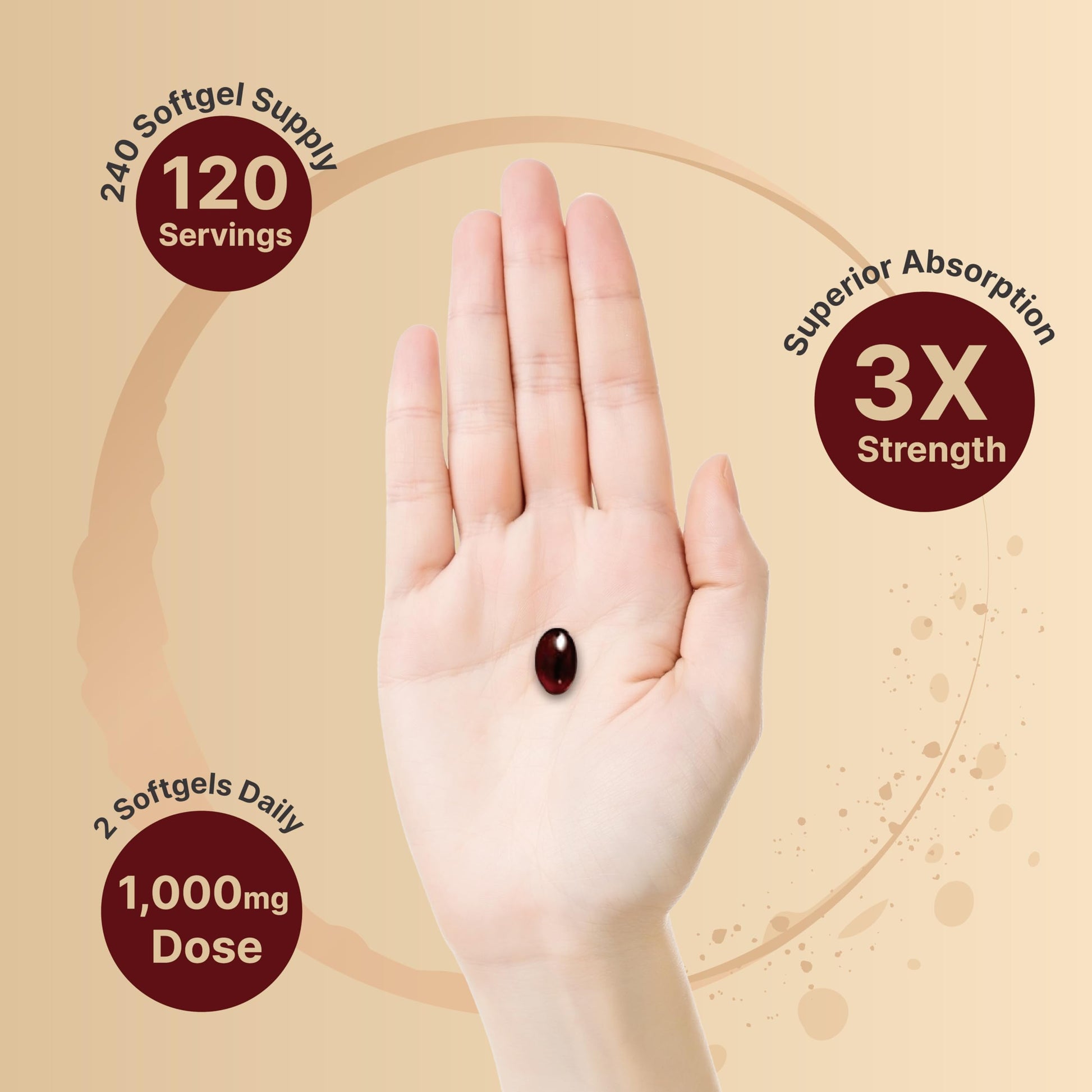 NatureBell Antarctic Krill Oil 1000mg Supplement, 240 Softgels, Natural Source of Omega-3 NatureBellUS supplements